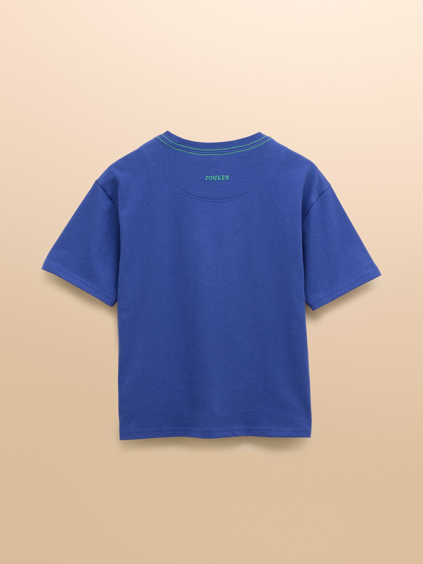 Archie Blue Cotton Short Sleeve Applique T-Shirt - Image 2 of 4