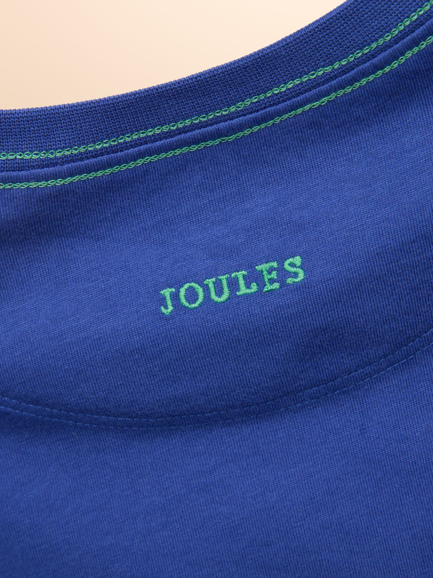 Archie Blue Cotton Short Sleeve Applique T-Shirt - Image 4 of 4