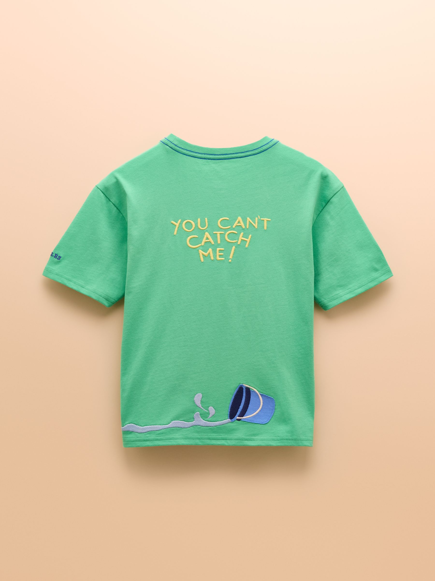 Archie Green Cotton Short Sleeve Applique T-Shirt - Image 2 of 4