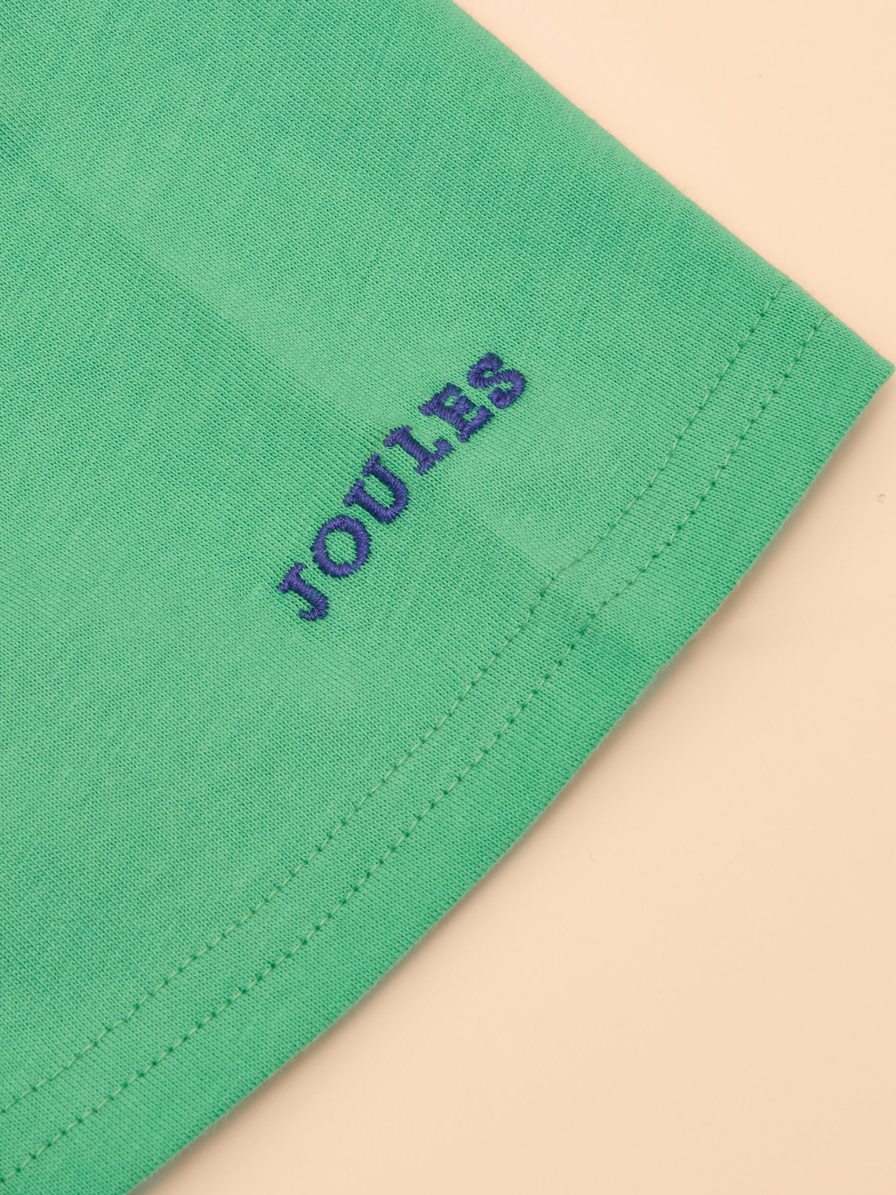 Archie Green Cotton Short Sleeve Applique T-Shirt - Image 3 of 4