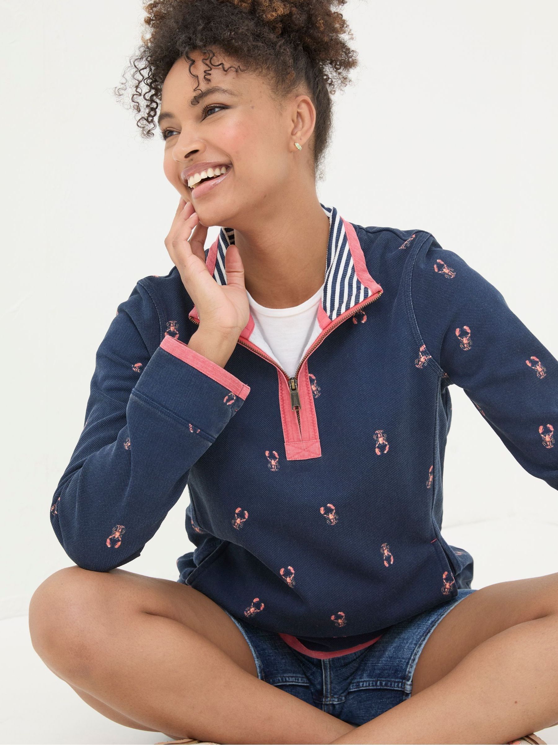 Airlie Blue Lobster Sweat Top - Image 3 of 5