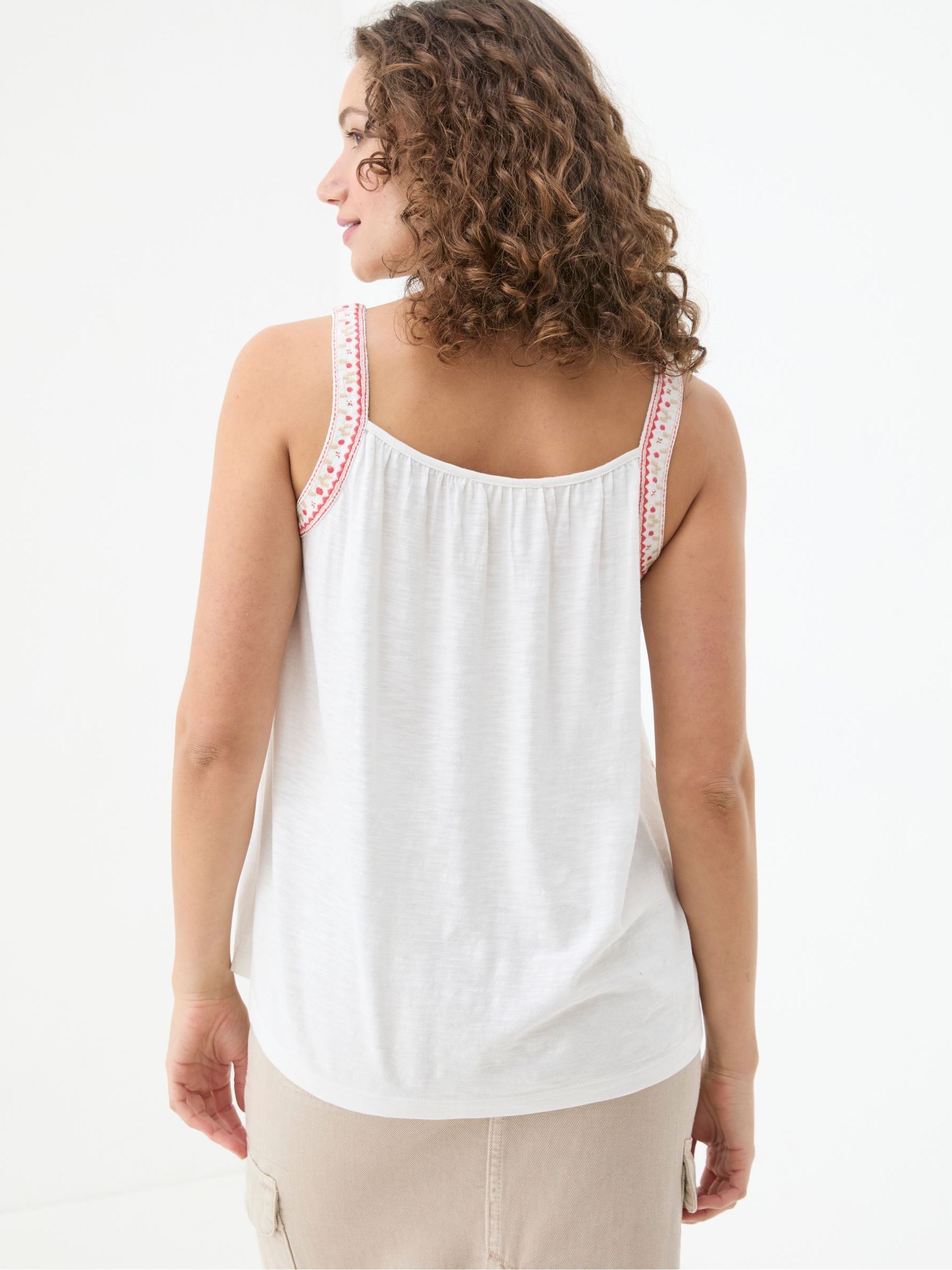 Maeve Cream Embroidered Cami - Image 2 of 5