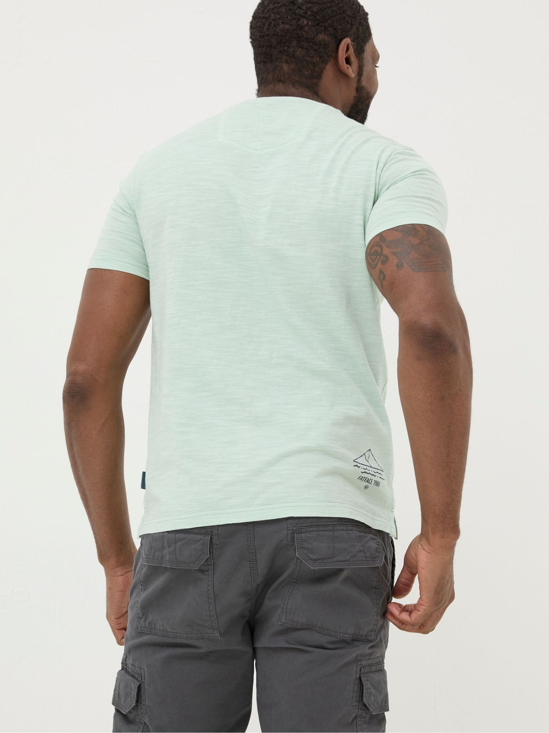 Aloa Light Green Land Circle T-Shirt - Image 2 of 4 Aloa Light Green Land Circle T-Shirt - Image 2 of 4