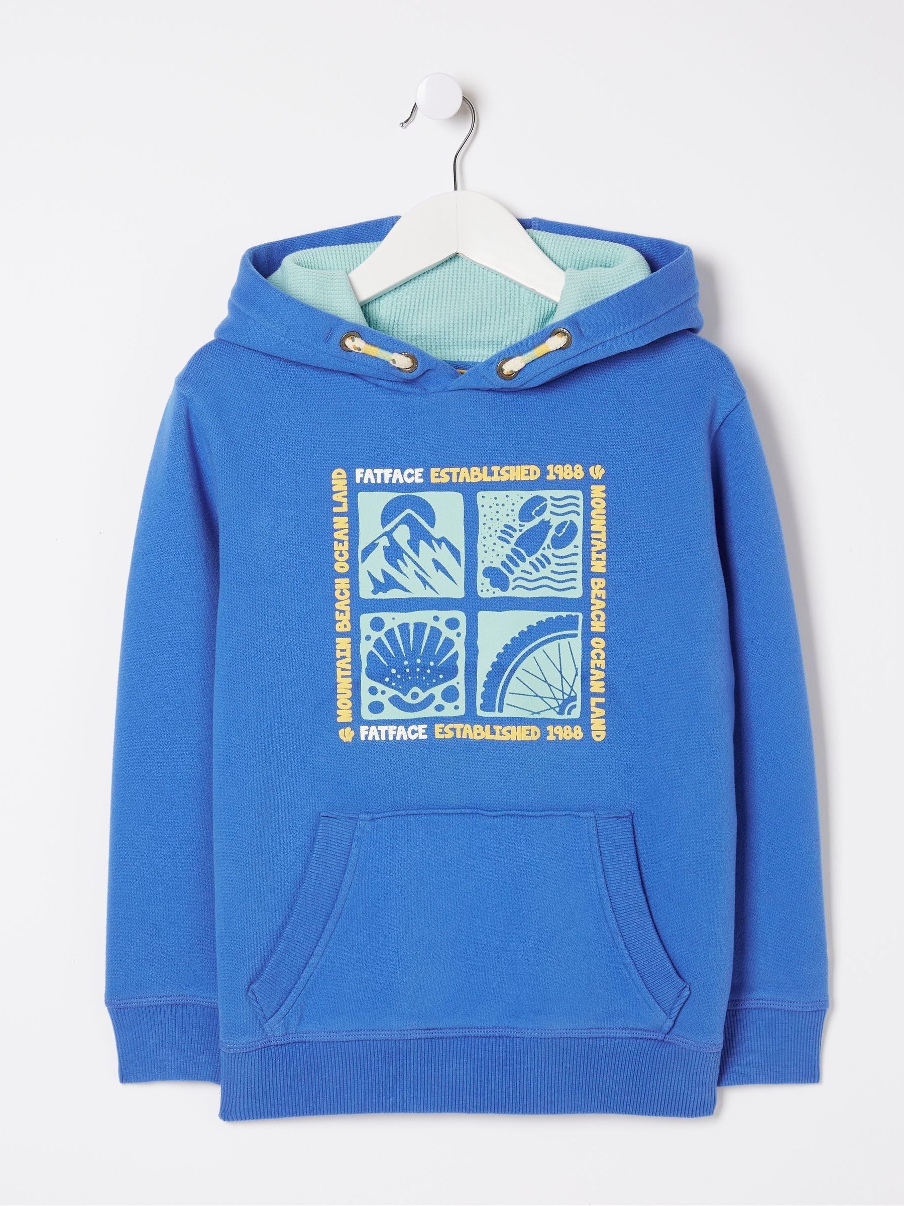 Aloa Blue Popover Sweat Hoodie - Image 1 of 1