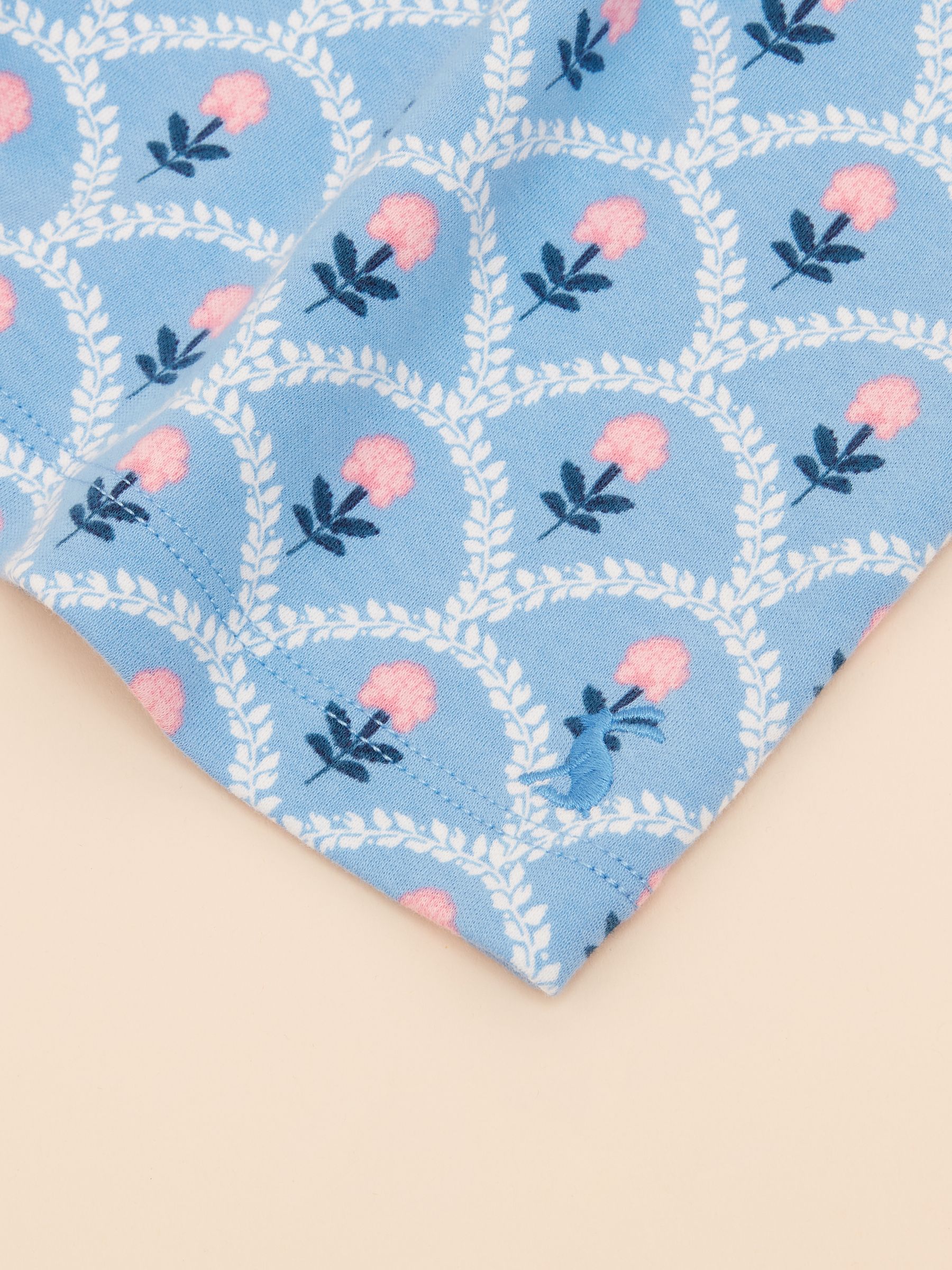 Girls' Gracie Blue Printed Jersey Dress - Image 6 of 6