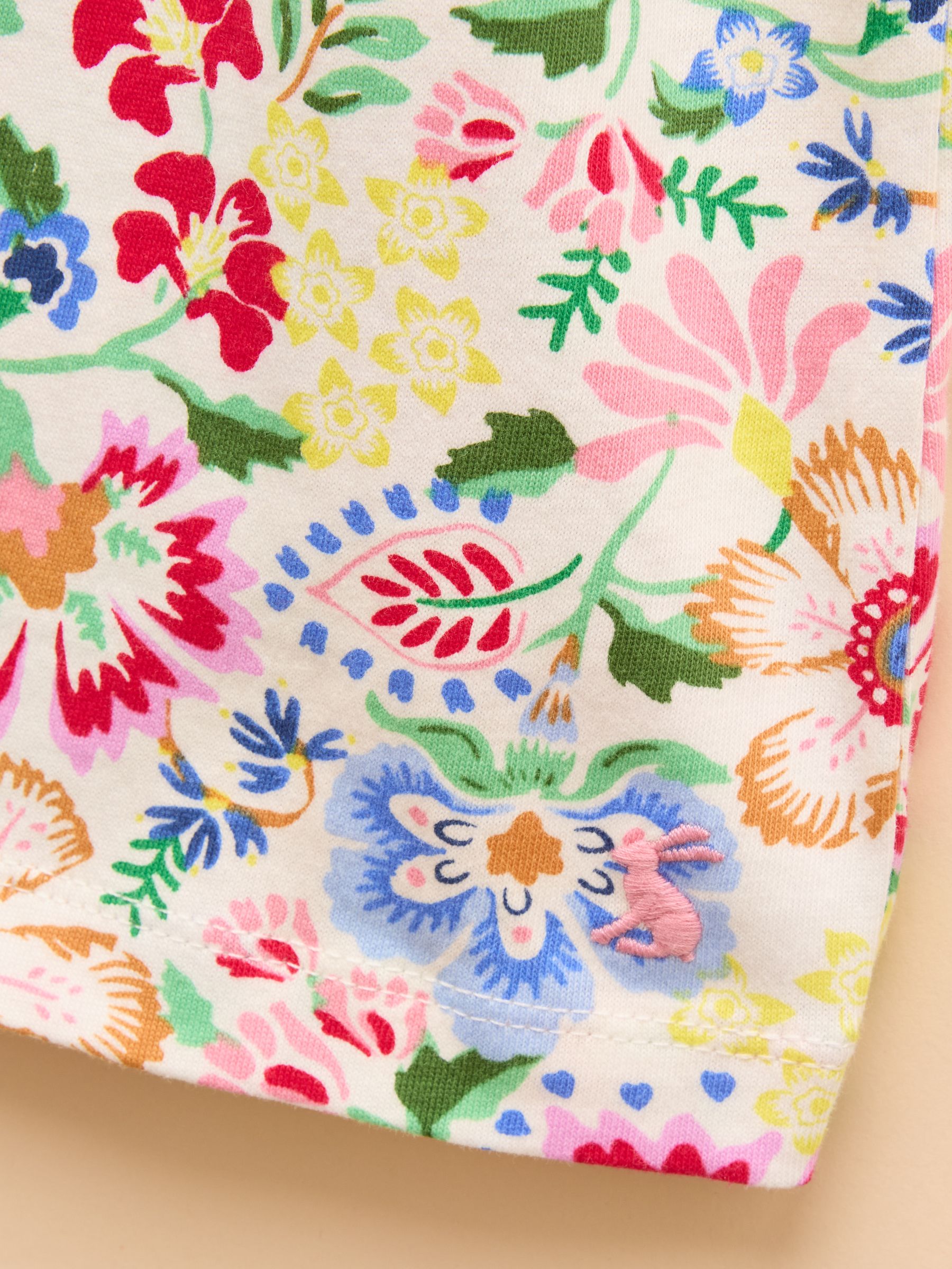 Gracie Multi Short Sleeve Shirred Dress - Image 6 of 7