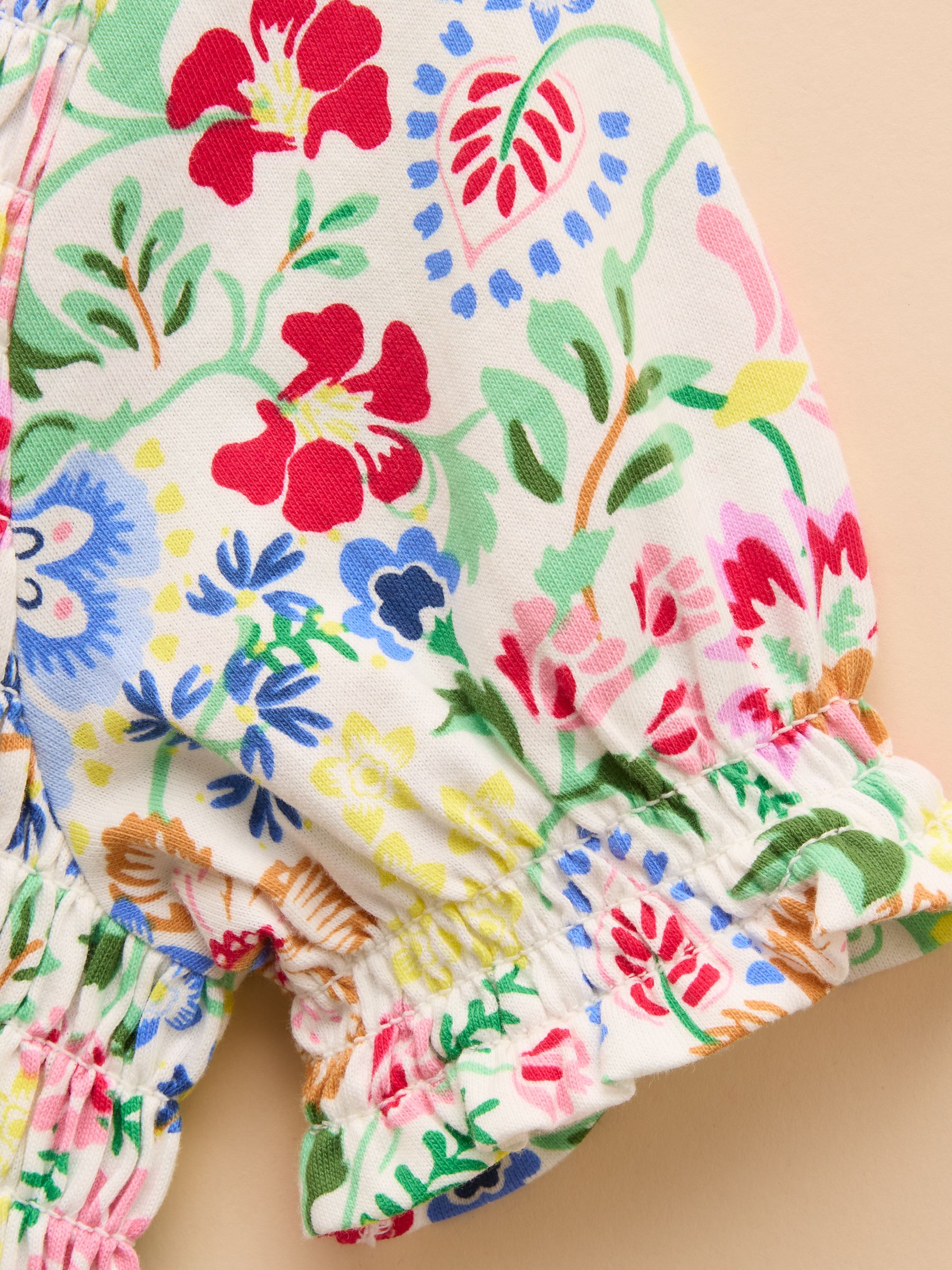 Gracie Multi Short Sleeve Shirred Dress - Image 7 of 7