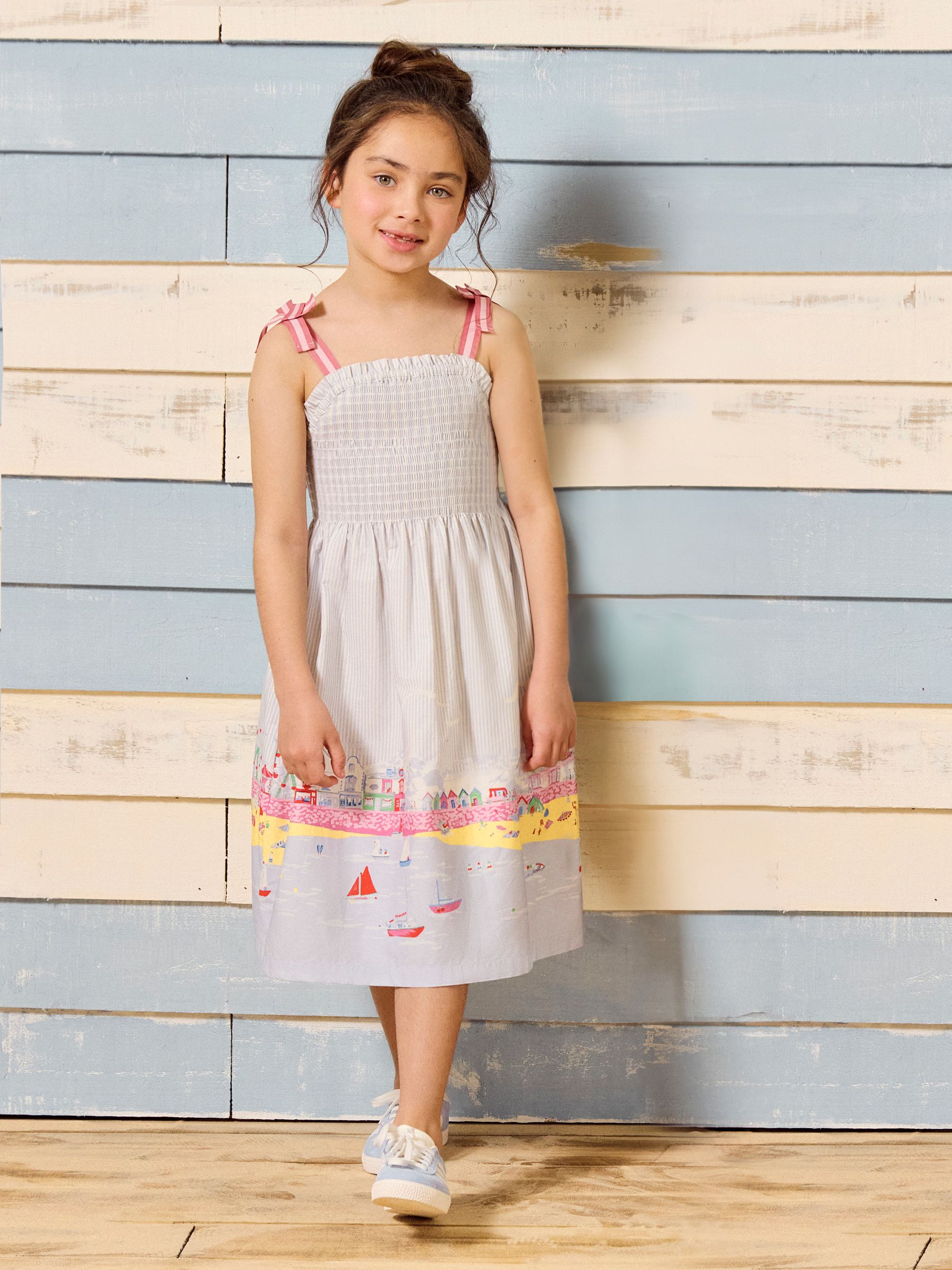 Pretty As A Picture Blue Woven Bow Tie Dress - Image 1 of 5