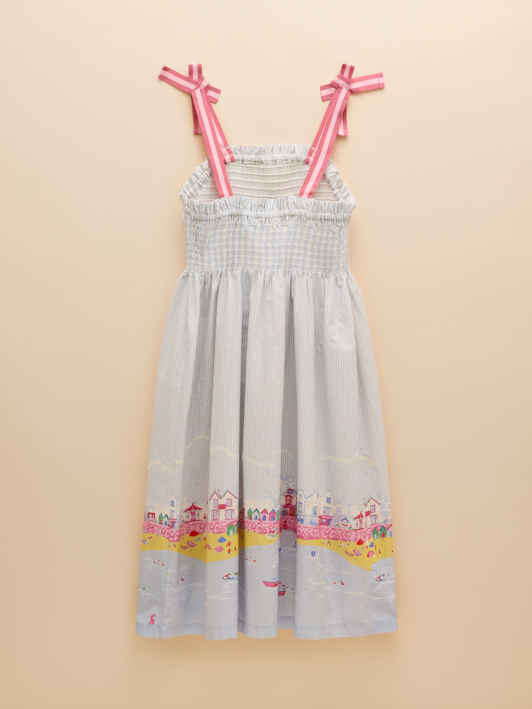 Pretty As A Picture Blue Woven Bow Tie Dress - Image 3 of 5