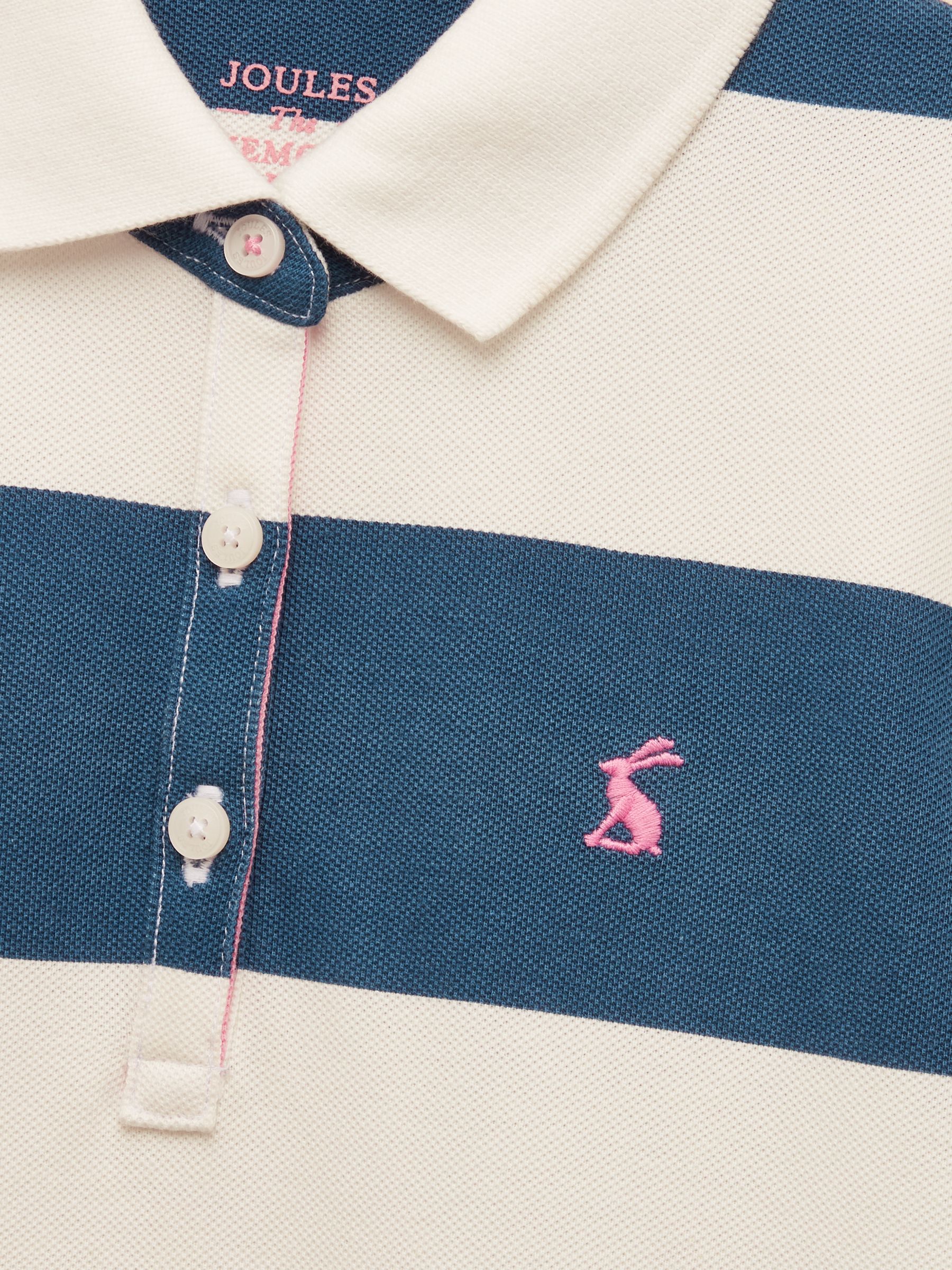 Orla Blue/White Short Sleeve Polo Shirt Dress - Image 2 of 4