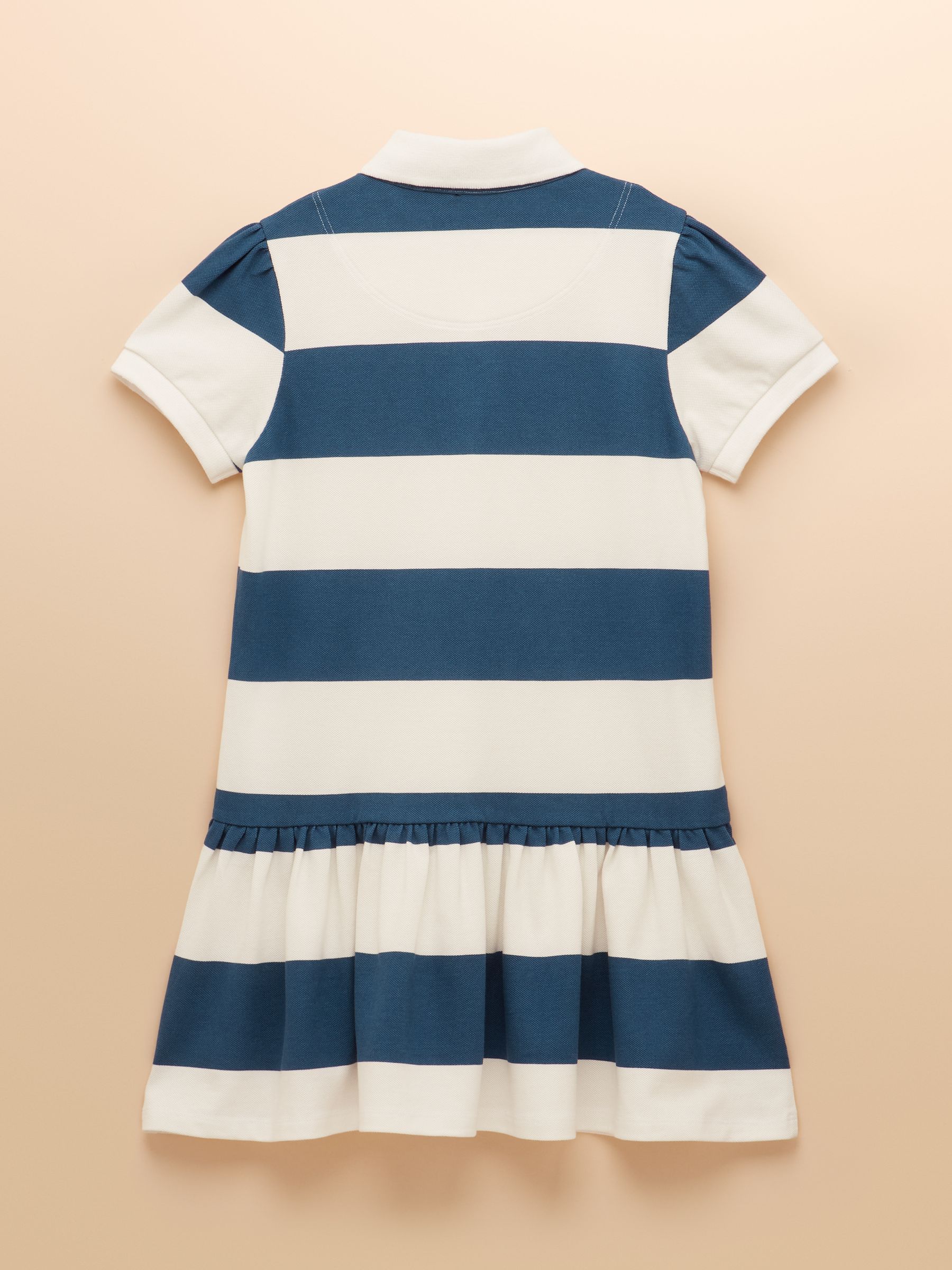 Orla Blue/White Short Sleeve Polo Shirt Dress - Image 4 of 4