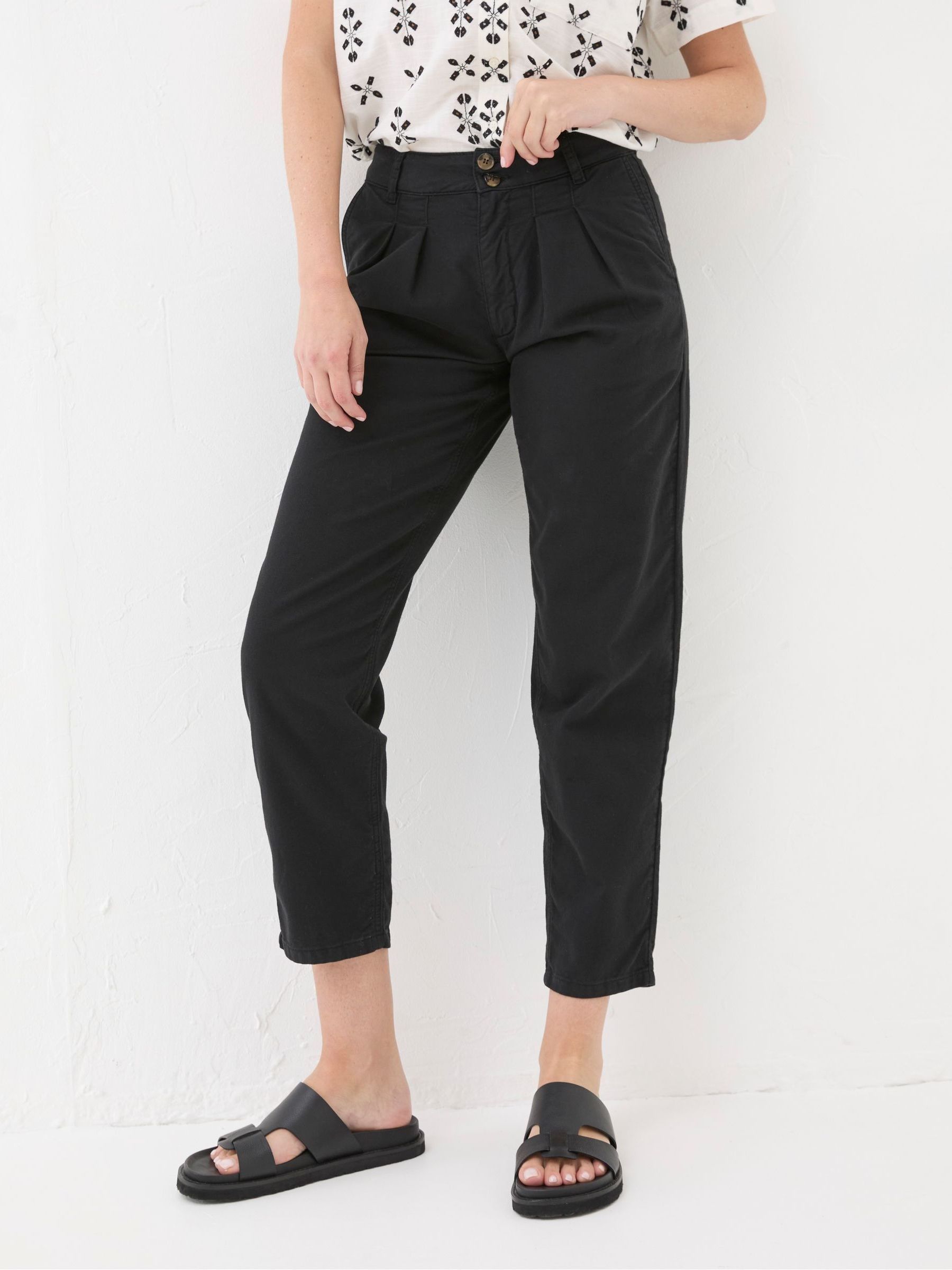 Neva Black Twill Chino Trouser - Image 1 of 5