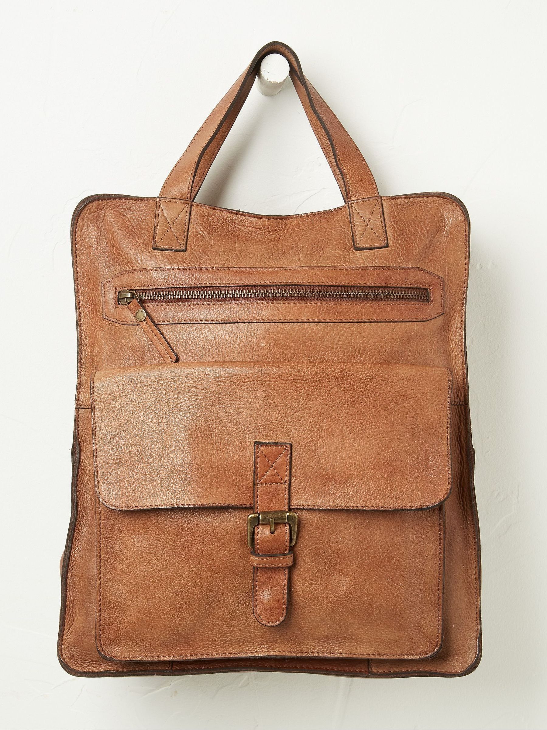 Windsor Brown Leather Rucksack - Image 1 of 3