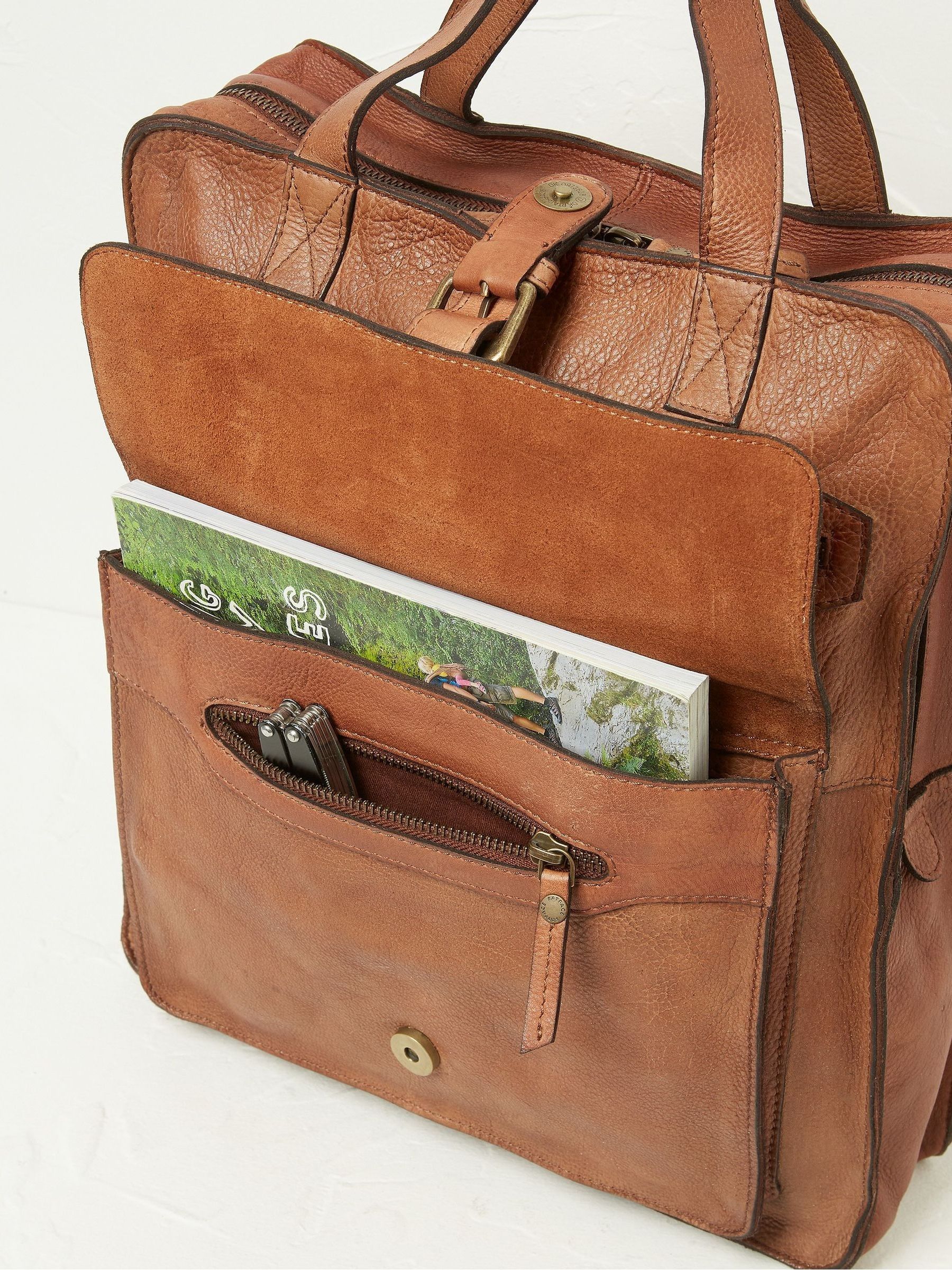 Windsor Brown Leather Rucksack - Image 3 of 3