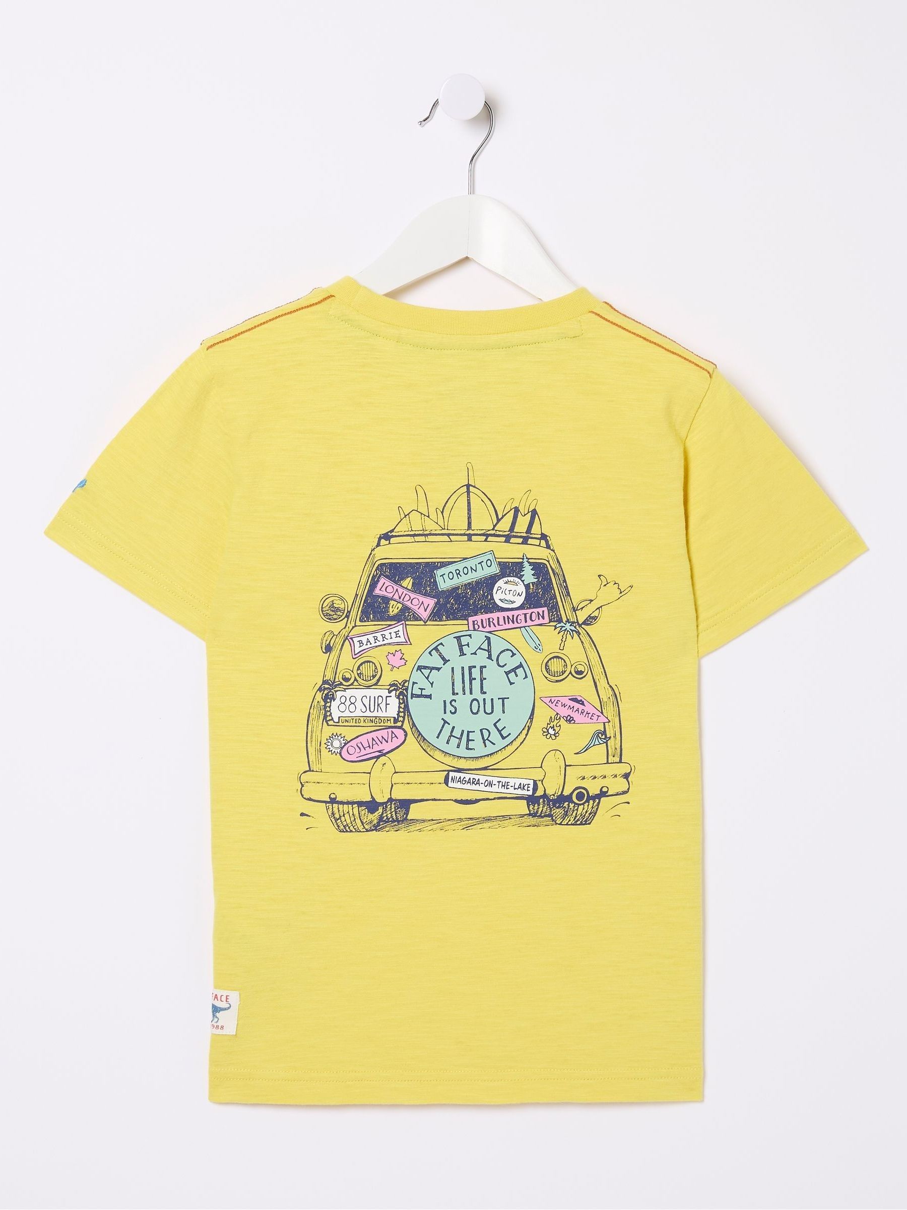 Yellow 100% Cotton Canada Aloa Graphic T Shirt - Image 2 of 2 Yellow 100% Cotton Canada Aloa Graphic T Shirt - Image 2 of 2