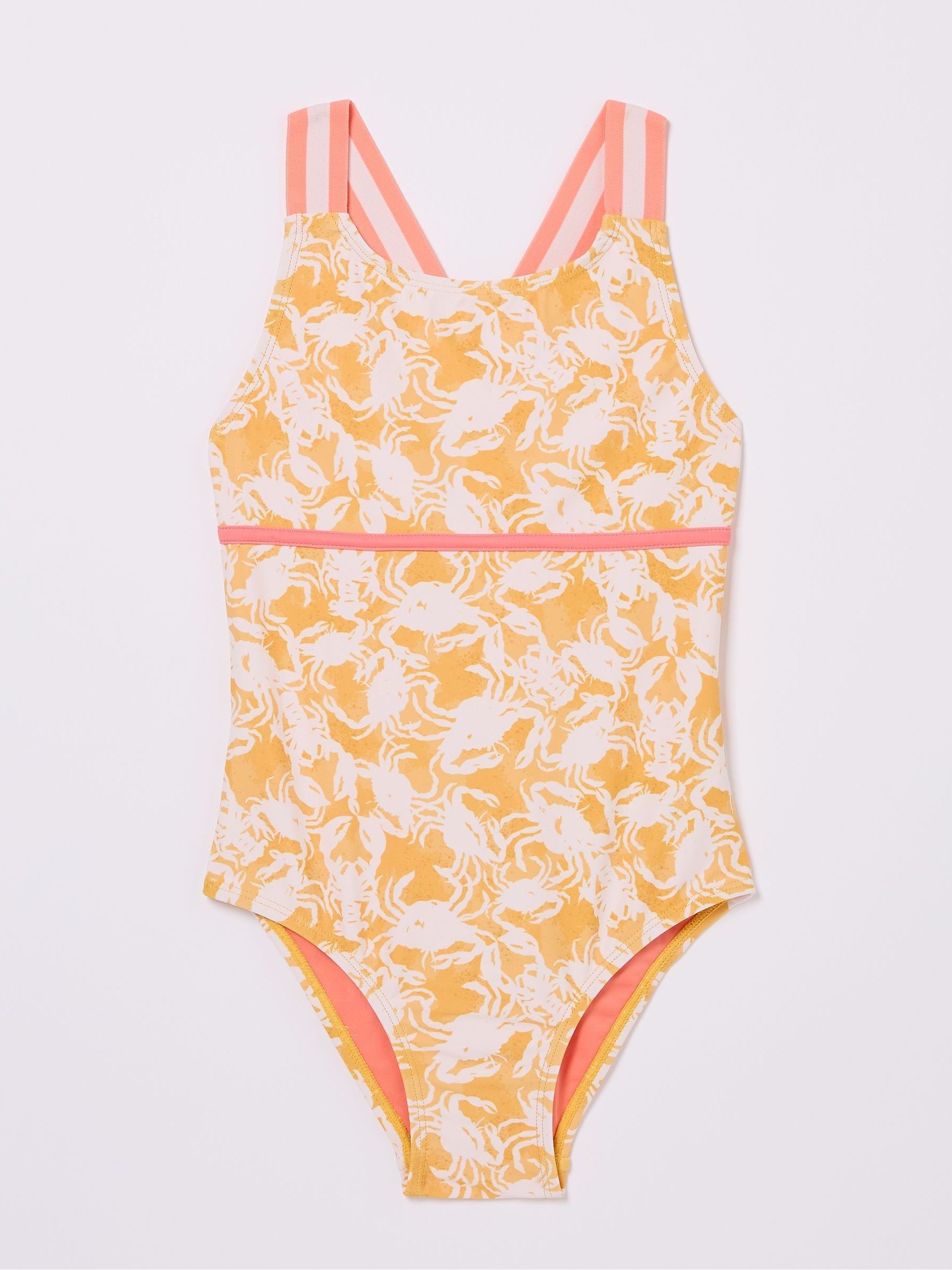 Yellow Crab Print Swimsuit - Image 1 of 1
