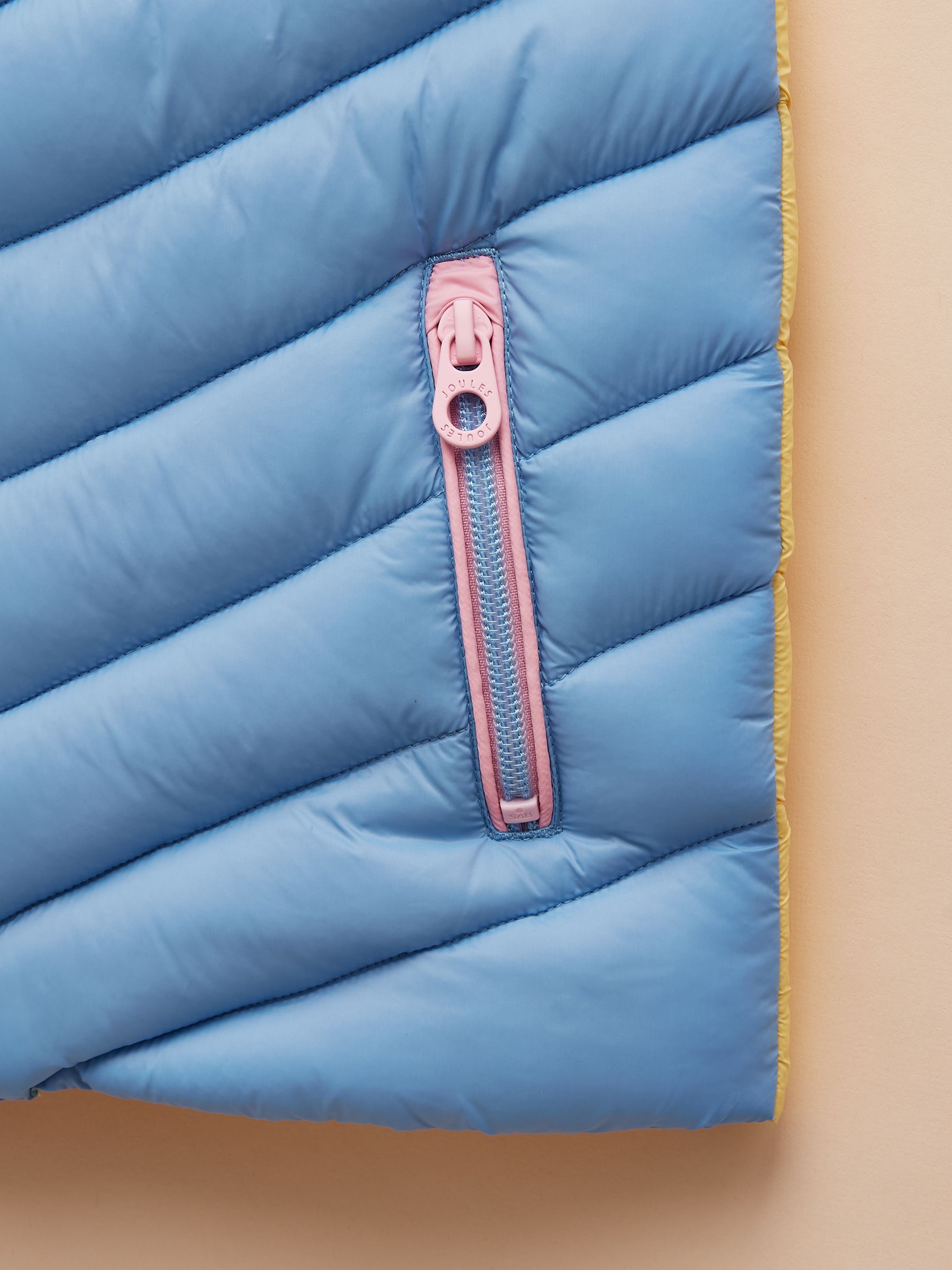 Girls' Crofton Gilet Blue Hotchpotch Showerproof Padded Gilet - Image 6 of 8