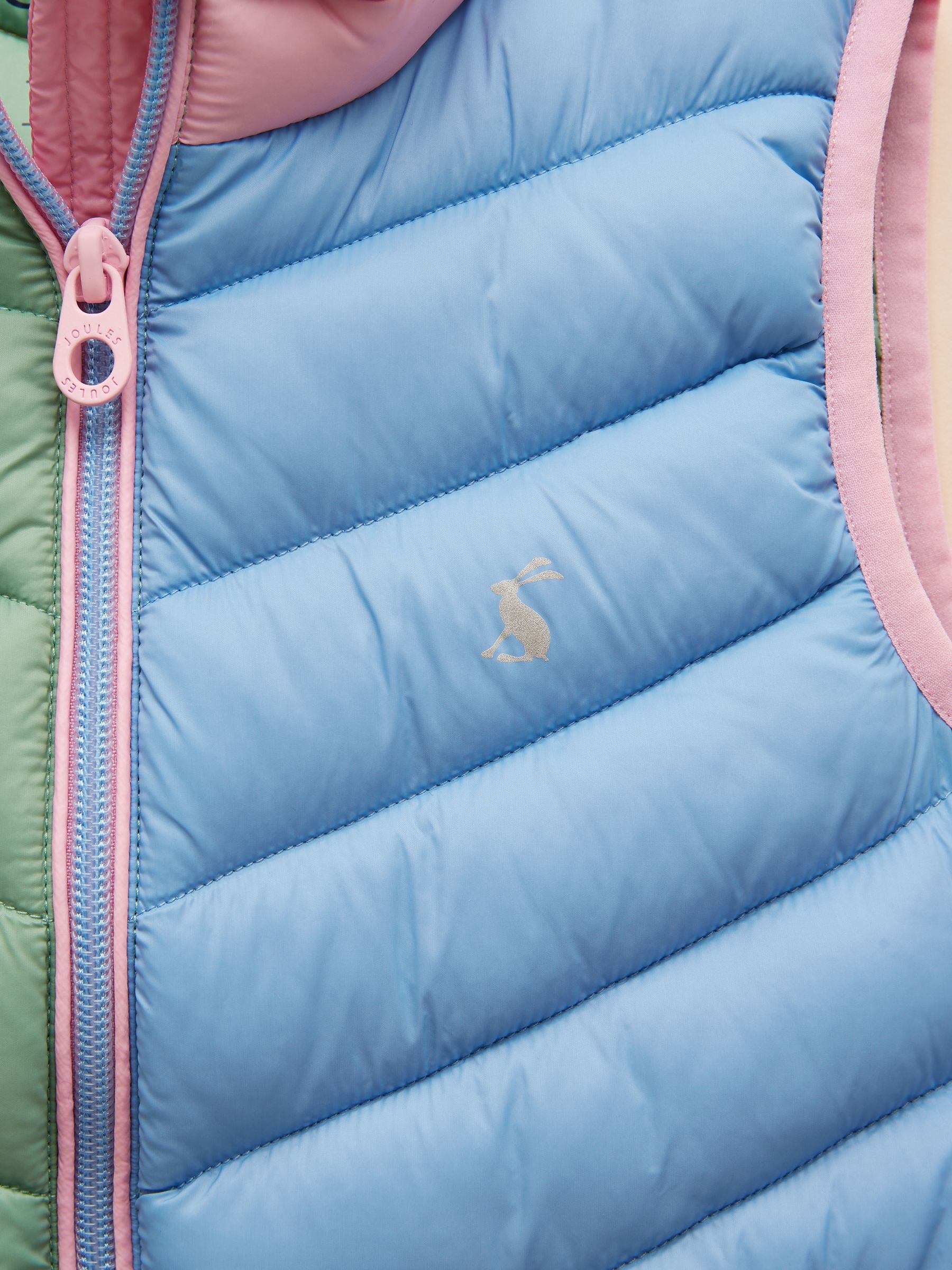 Girls' Crofton Gilet Blue Hotchpotch Showerproof Padded Gilet - Image 7 of 8