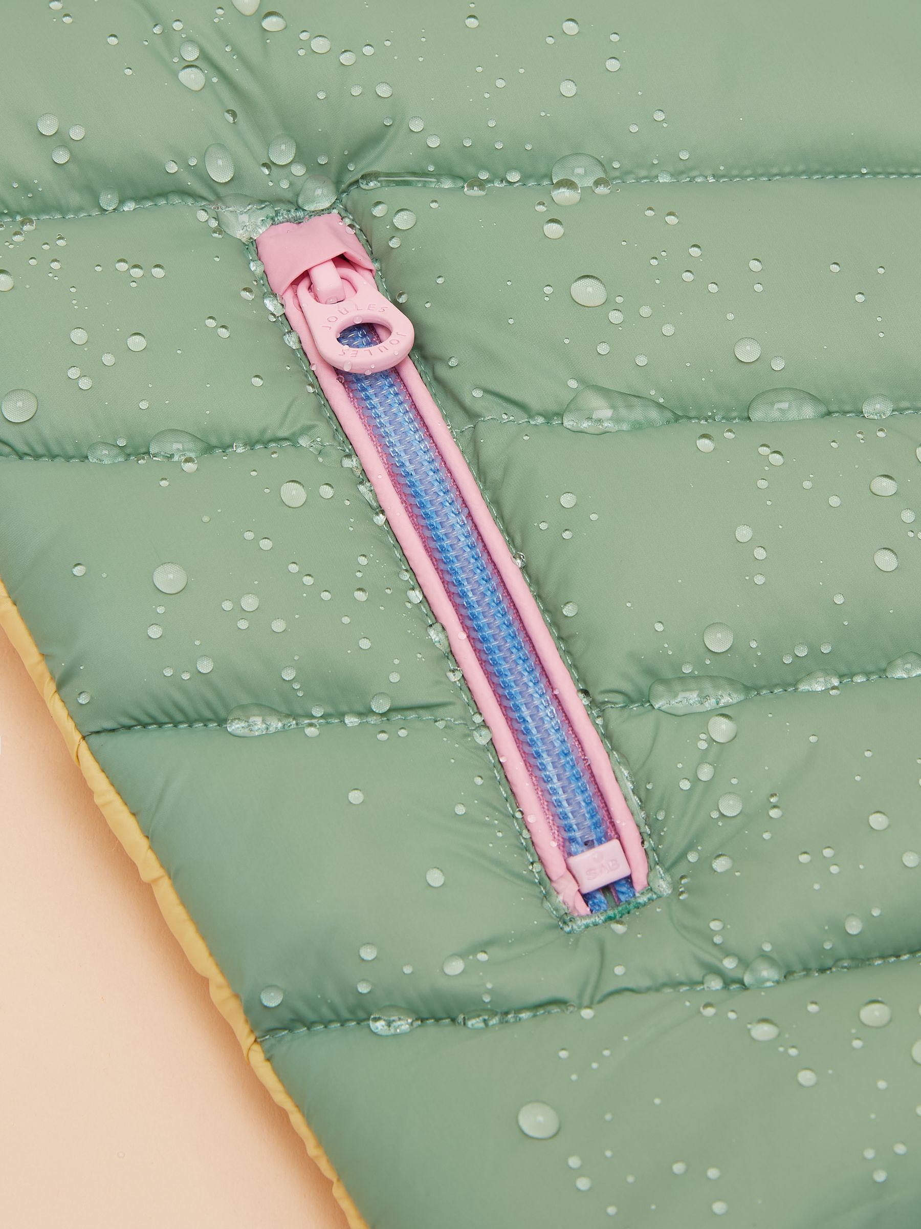 Girls' Crofton Gilet Blue Hotchpotch Showerproof Padded Gilet - Image 8 of 8