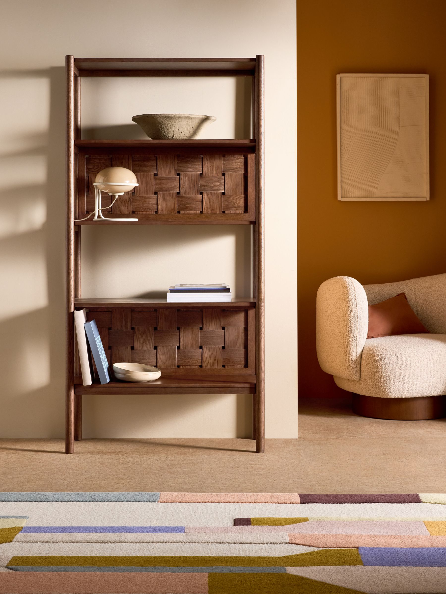 River Shelving Unit in Dark Oak - Image 2 of 6