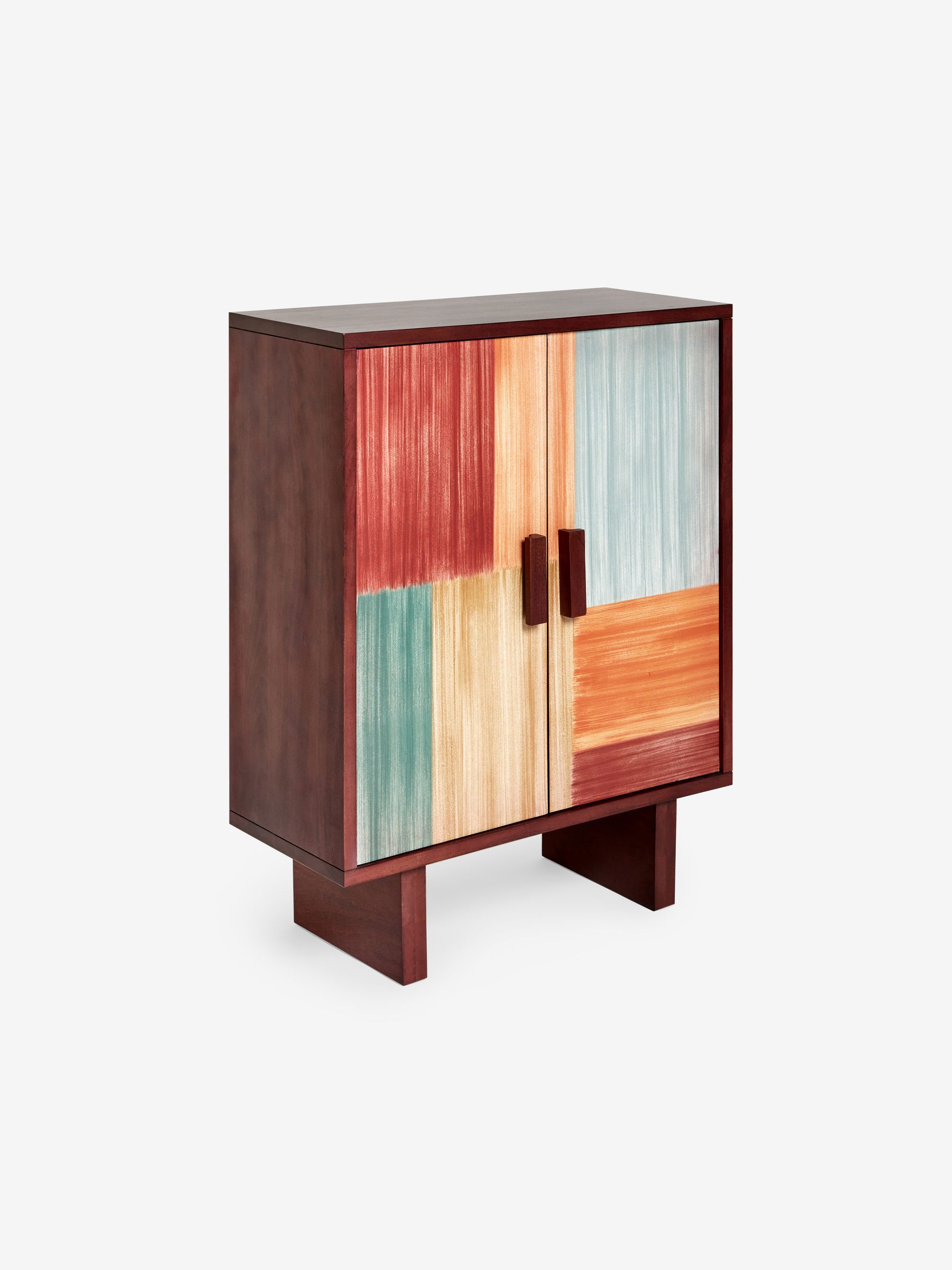 Jinni Highboard in Burgundy Mango Wood - Image 4 of 5