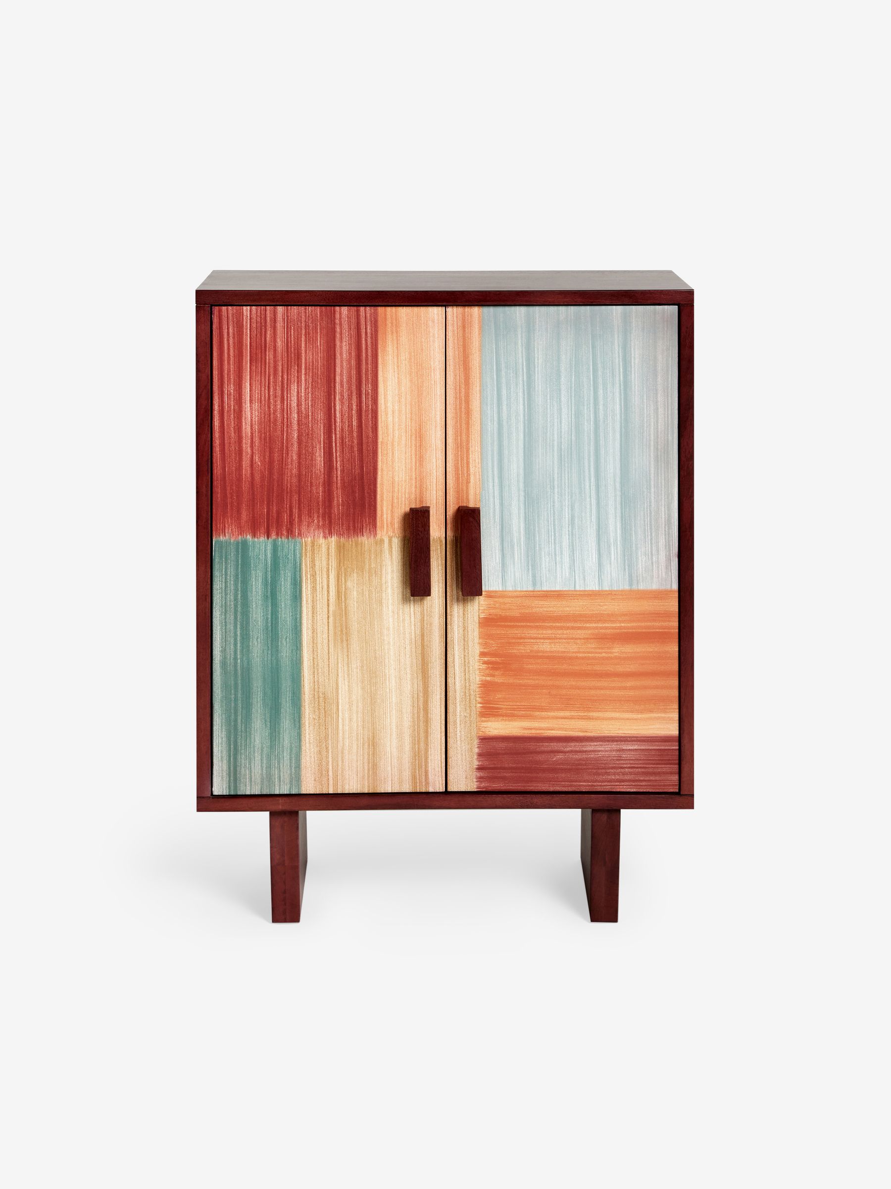 Jinni Highboard in Burgundy Mango Wood - Image 5 of 5
