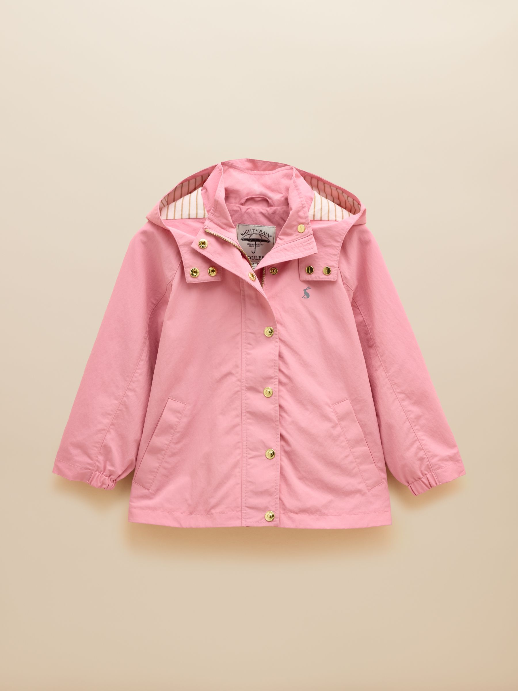 Girls' Meadow Pink Showerproof Raincoat With Hood - Image 1 of 4