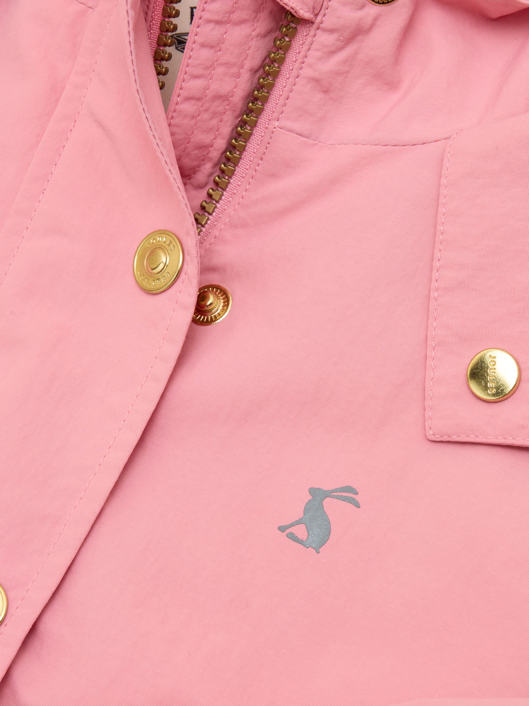 Girls' Meadow Pink Showerproof Raincoat With Hood - Image 3 of 4