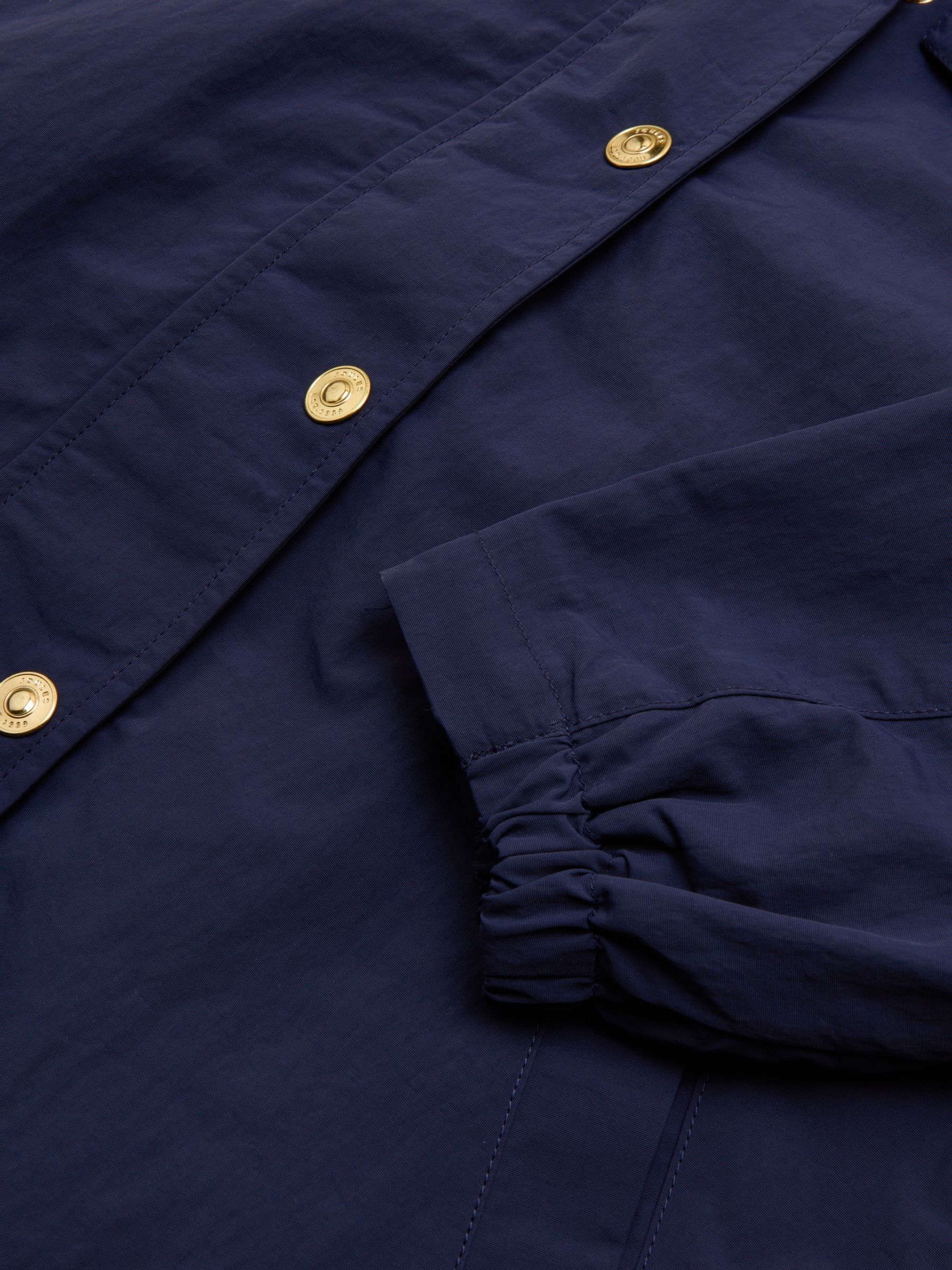 Girls' Meadow Navy Blue Showerproof Raincoat With Hood - Image 5 of 6
