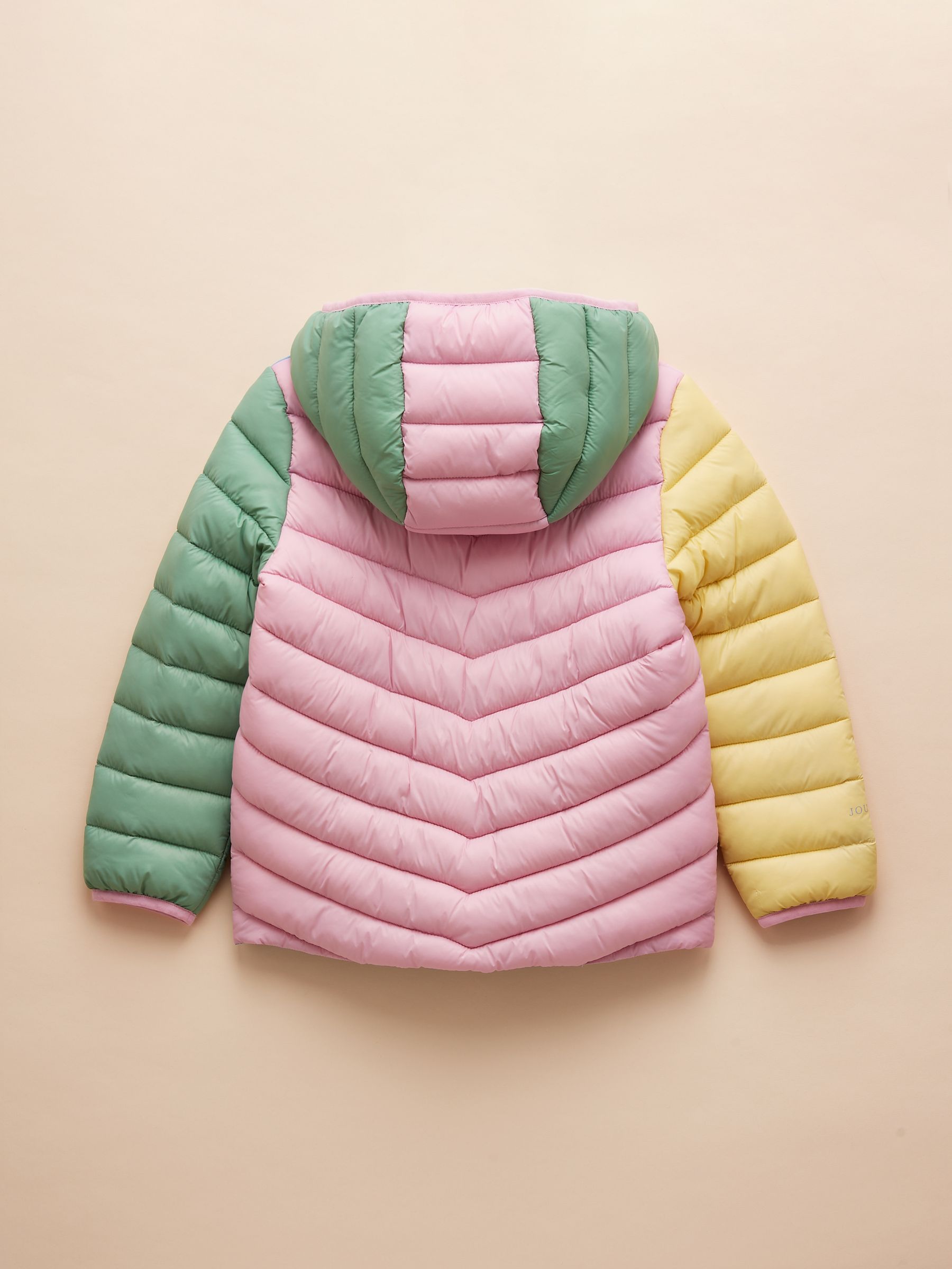 Kids' Cairn Blue Hotchpotch Showerproof Padded Coat with Hood - Image 2 of 6