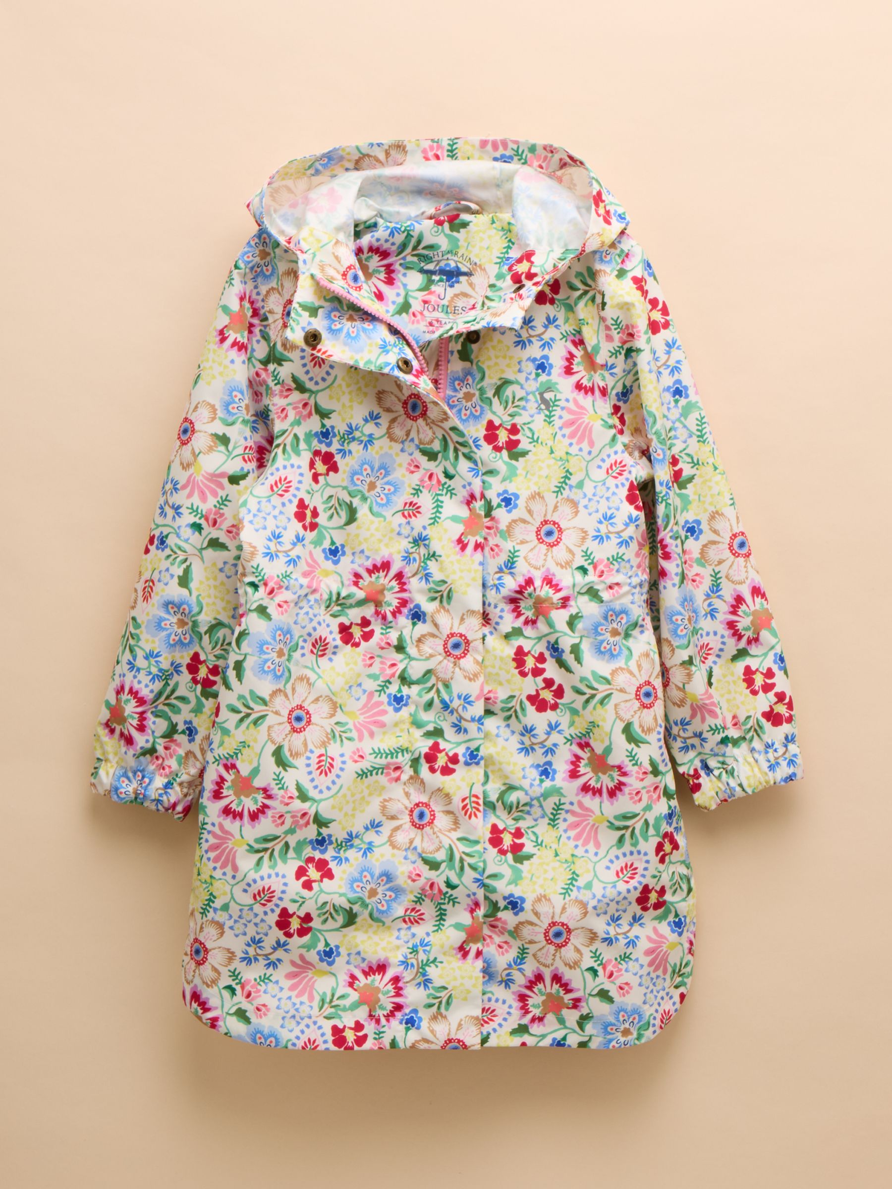 Rainford Multi Floral Waterproof Packable Raincoat With Hood - Image 4 of 6