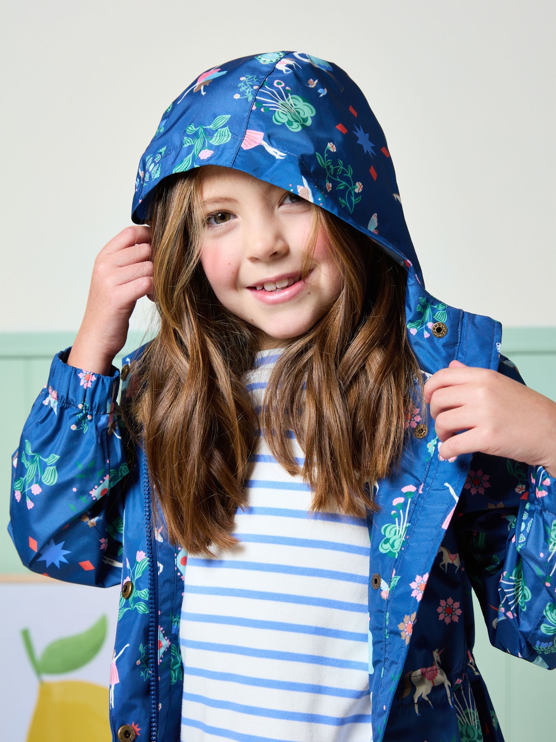 Rainford Navy Waterproof Packable Raincoat With Hood - Image 2 of 9