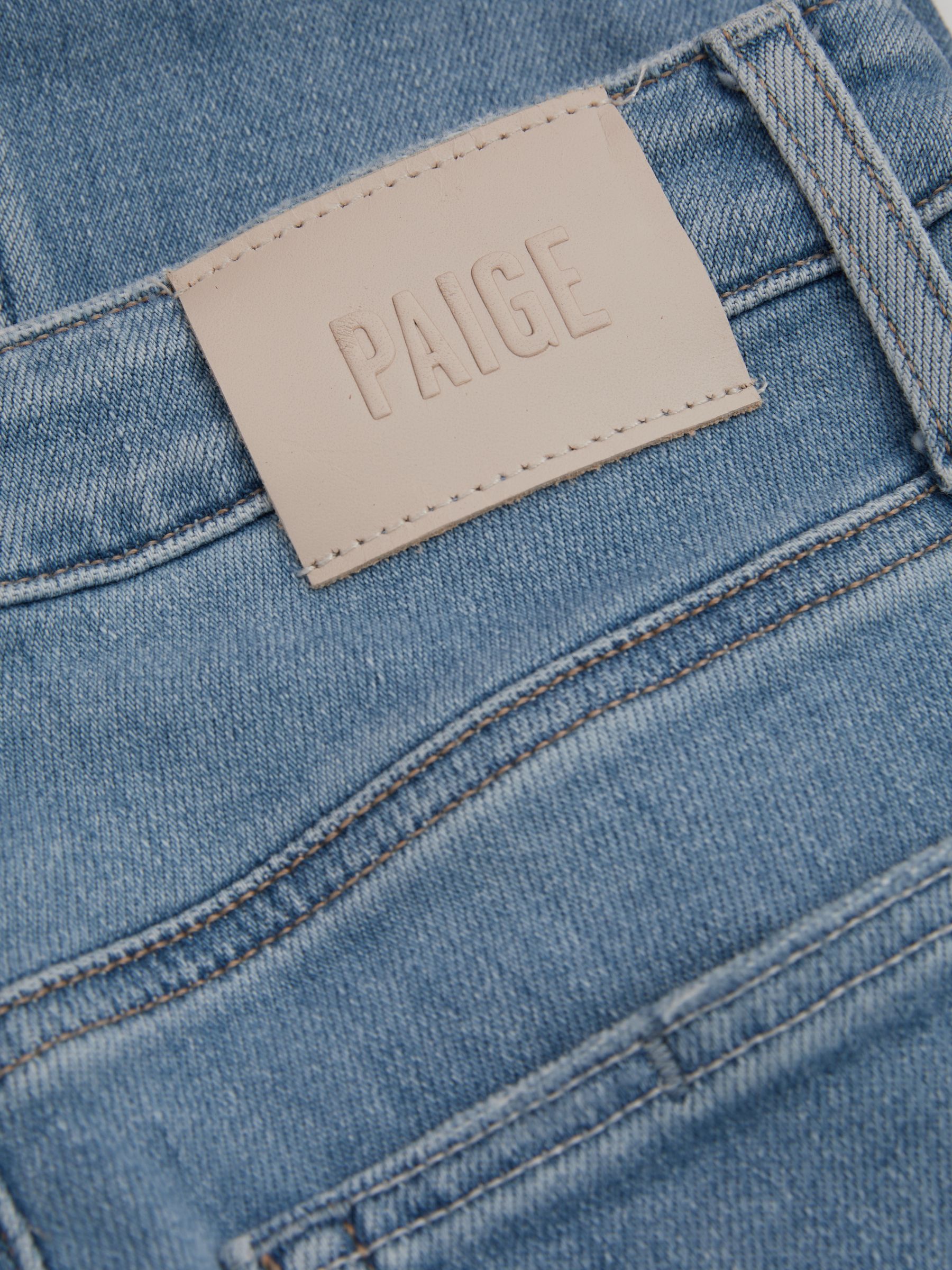 Paige High Rise Straight Leg Jeans in Canvases Blue - Image 5 of 5
