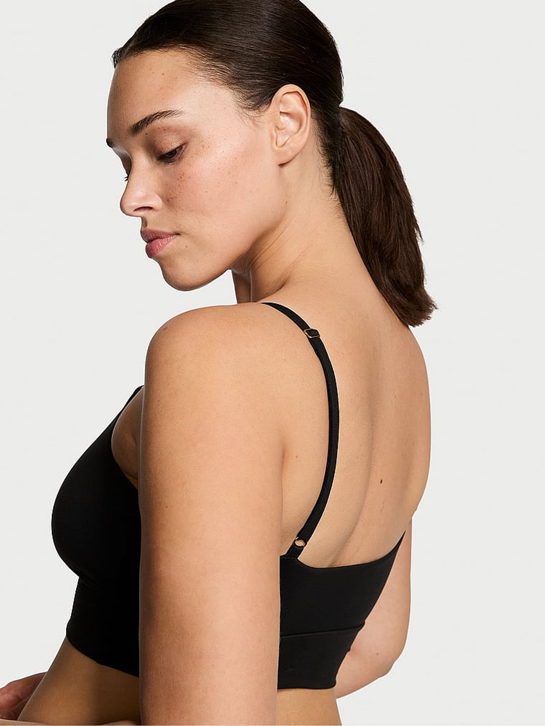 Black BODYWEAR by Victoria with FeatherSoft™ Innovation Bralette - Image 2 of 3