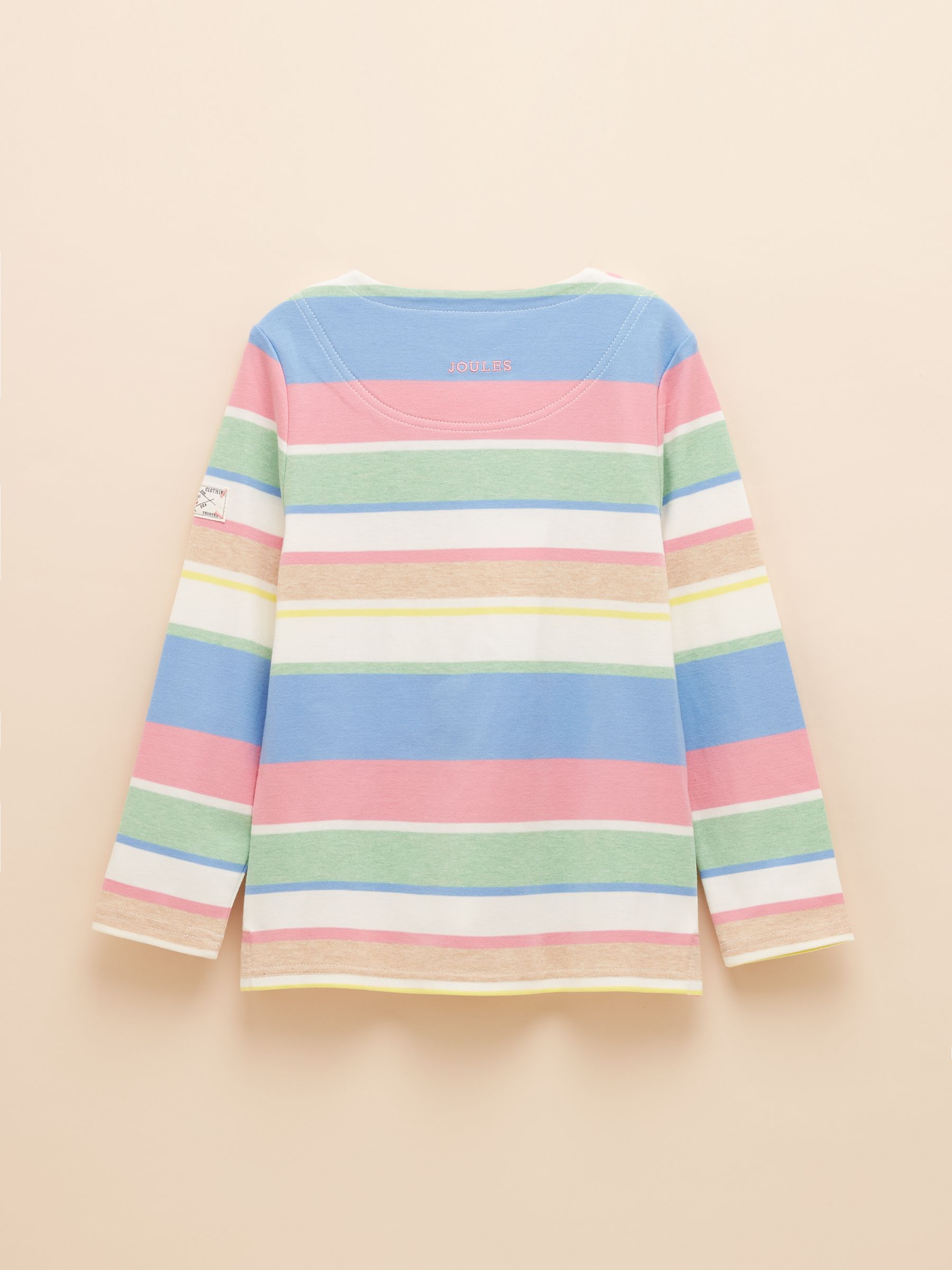 Girls' Harbour Green & Pink Pastel Long Sleeve Jersey Top - Image 2 of 4