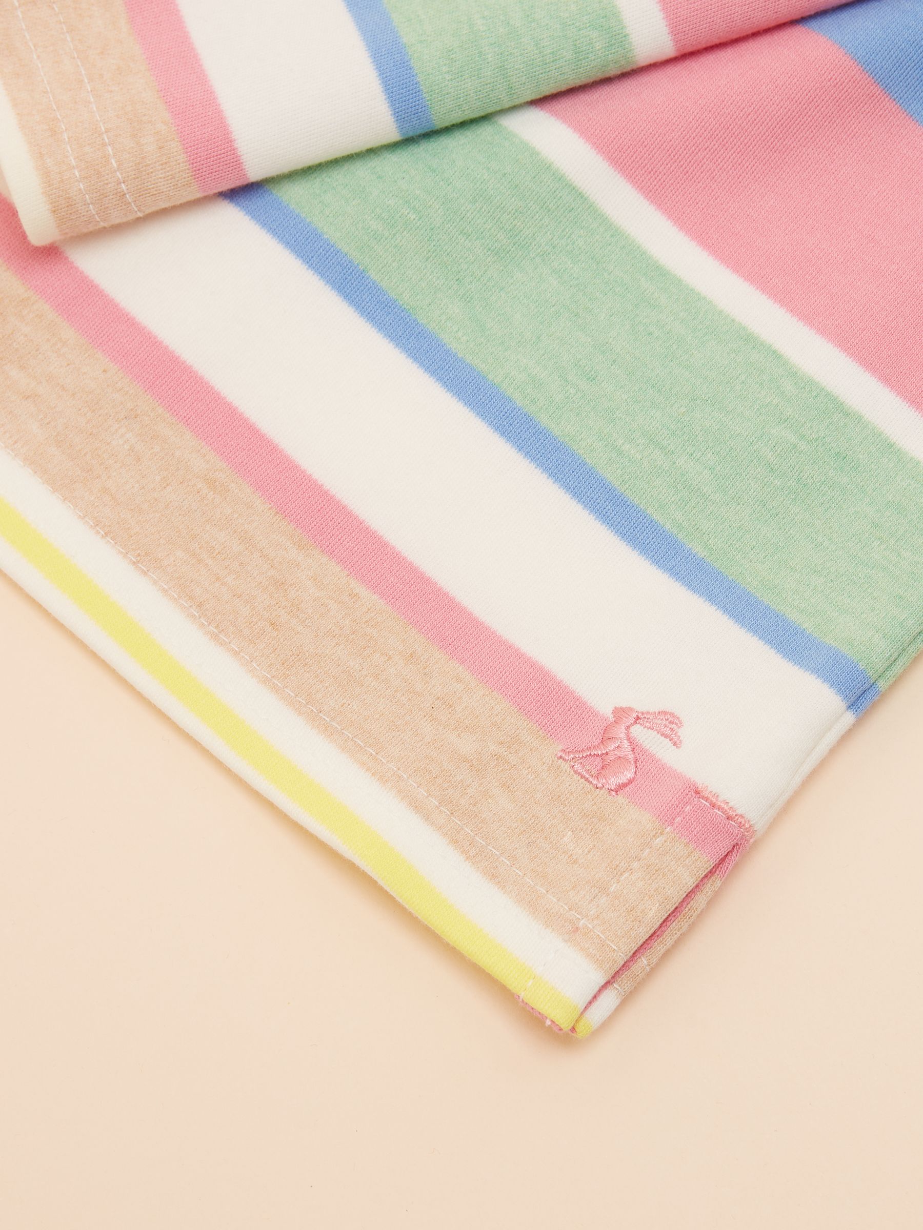 Girls' Harbour Green & Pink Pastel Long Sleeve Jersey Top - Image 3 of 4
