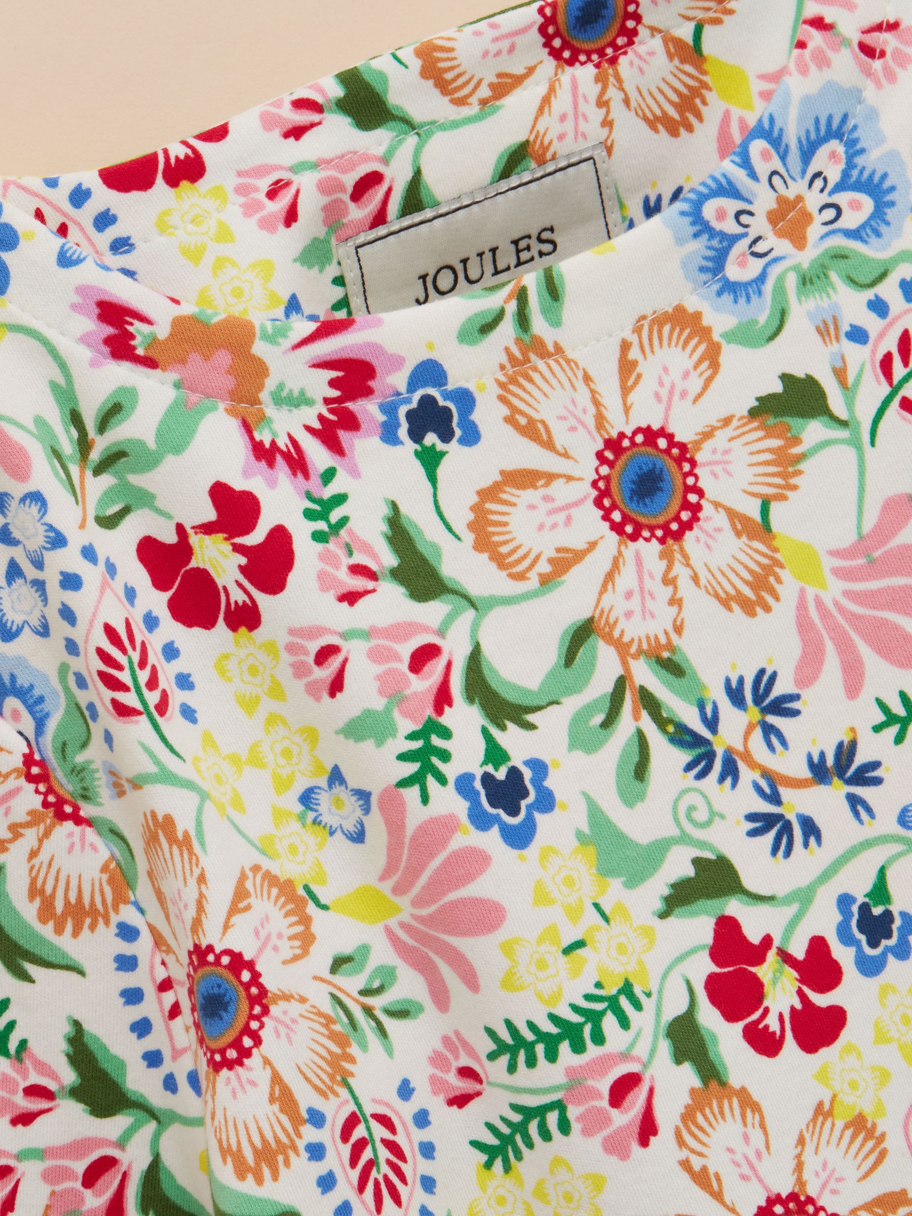 Girls' Harbour Multi Floral Long Sleeve Jersey Top - Image 4 of 4