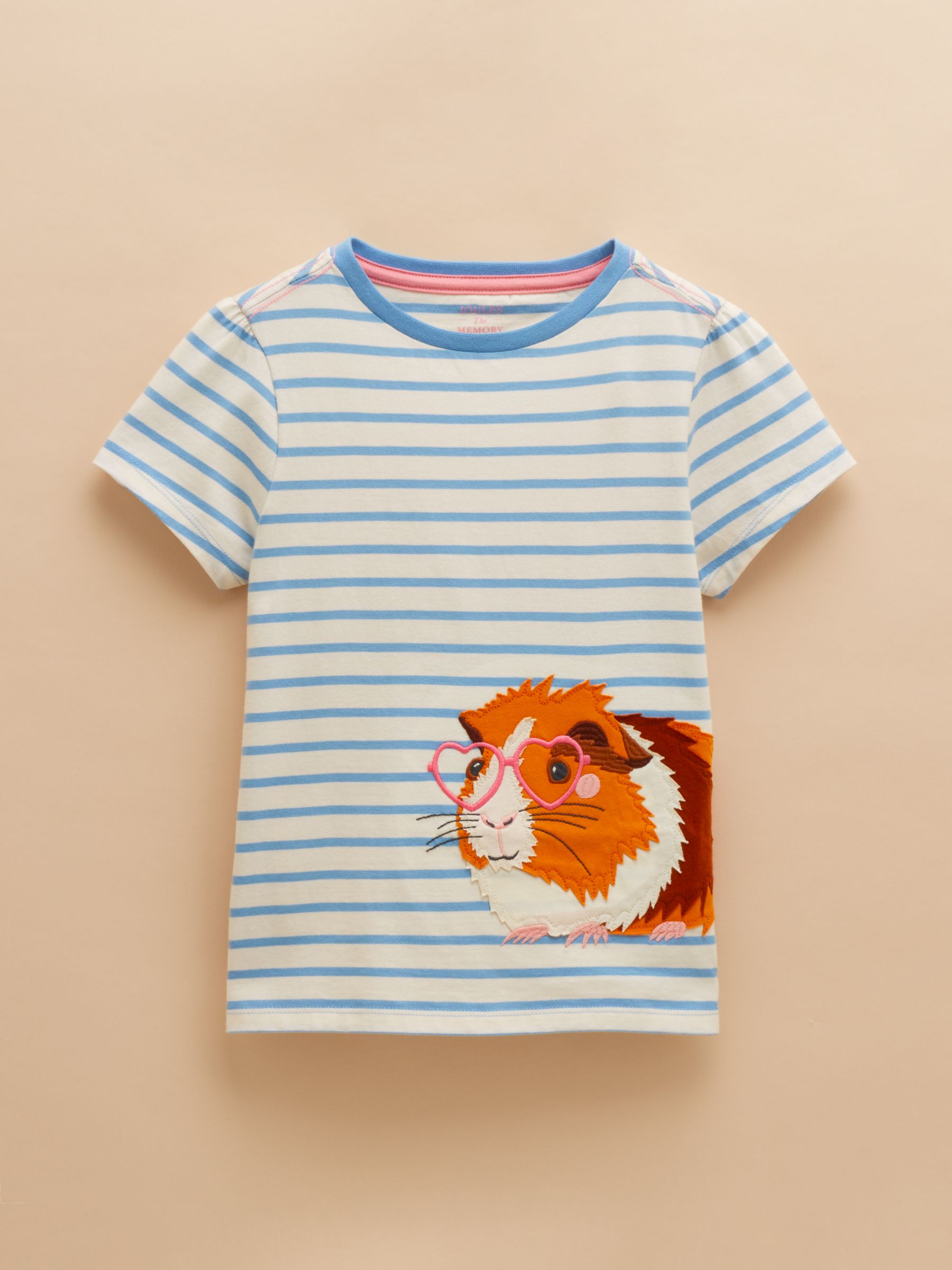 Astra Blue Applique Cotton T-Shirt - Image 1 of 4