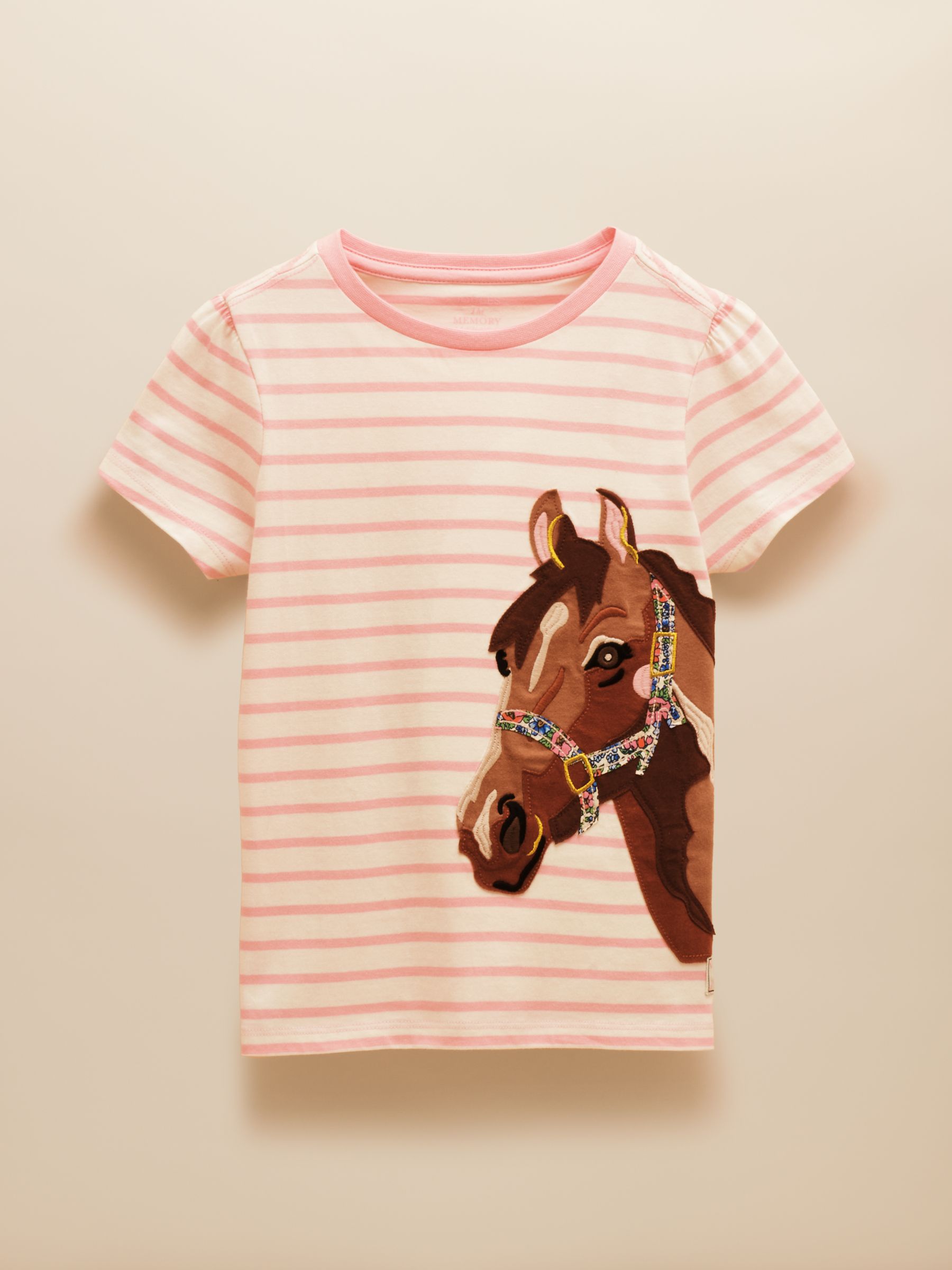 Astra Pink Applique Cotton T-Shirt - Image 1 of 4