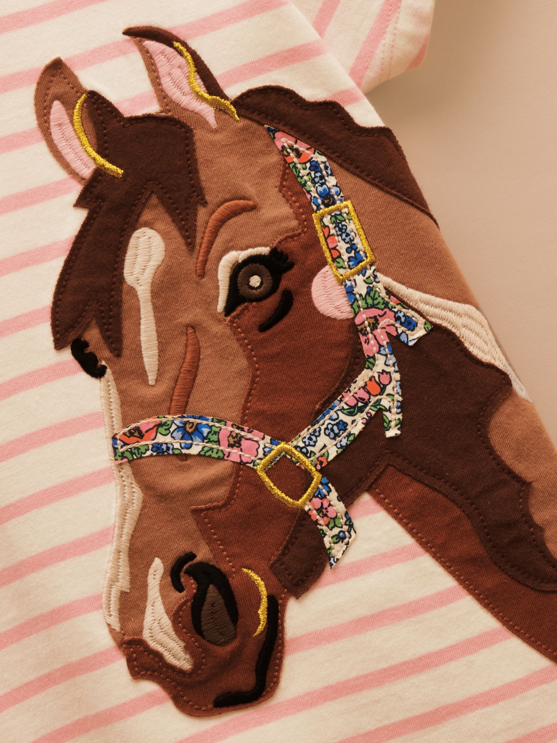 Astra Pink Applique Cotton T-Shirt - Image 3 of 4