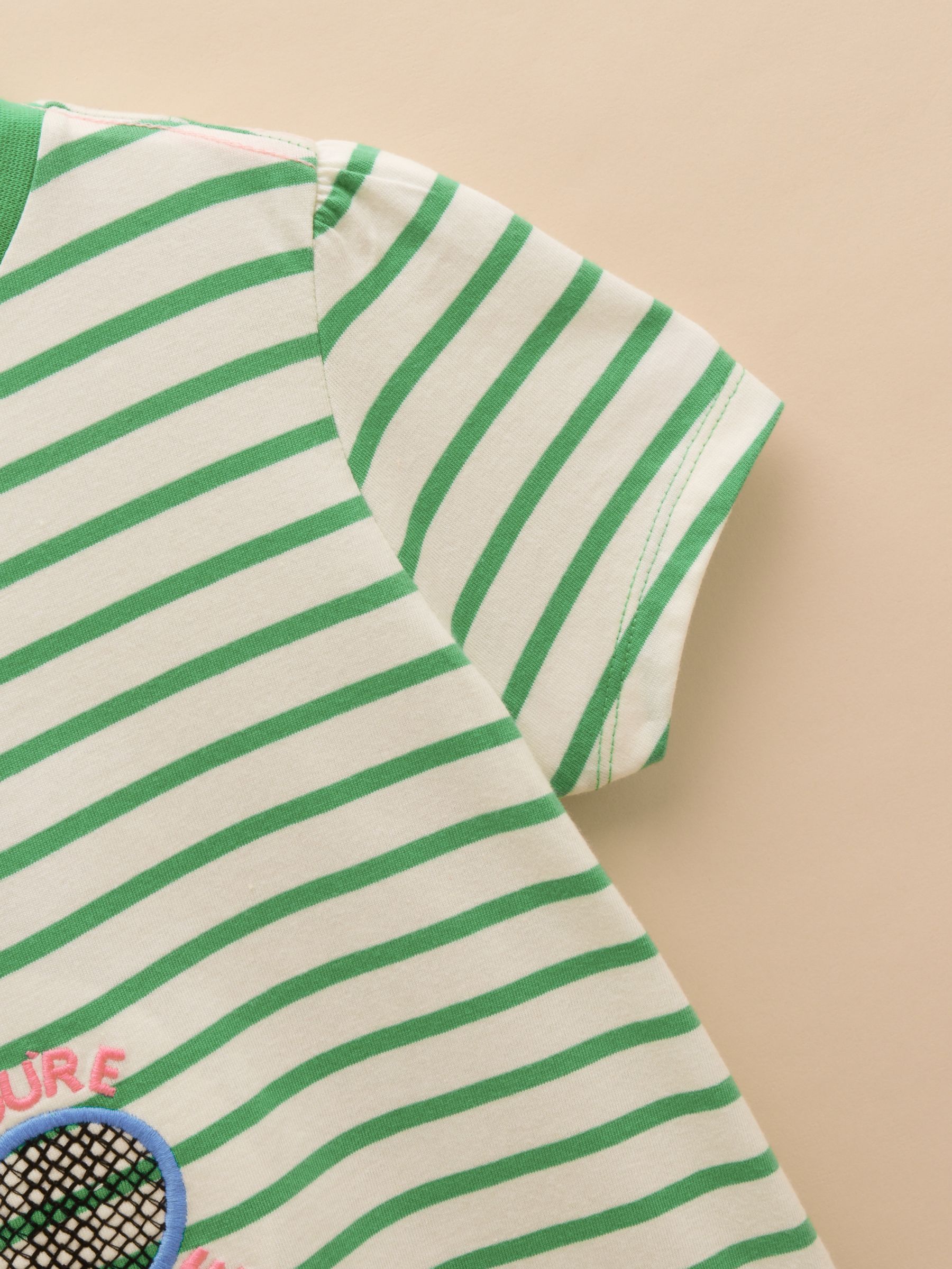 Astra Green Applique Cotton T-Shirt - Image 4 of 4