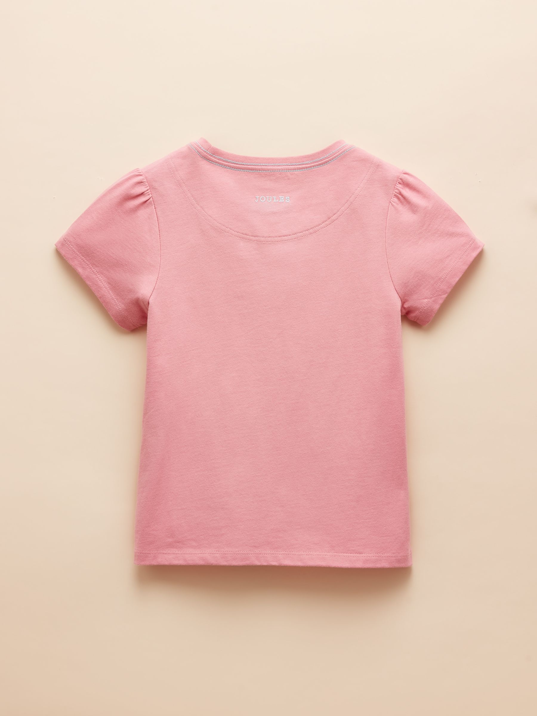 Astra Pink Animal Applique Cotton T-Shirt - Image 4 of 7