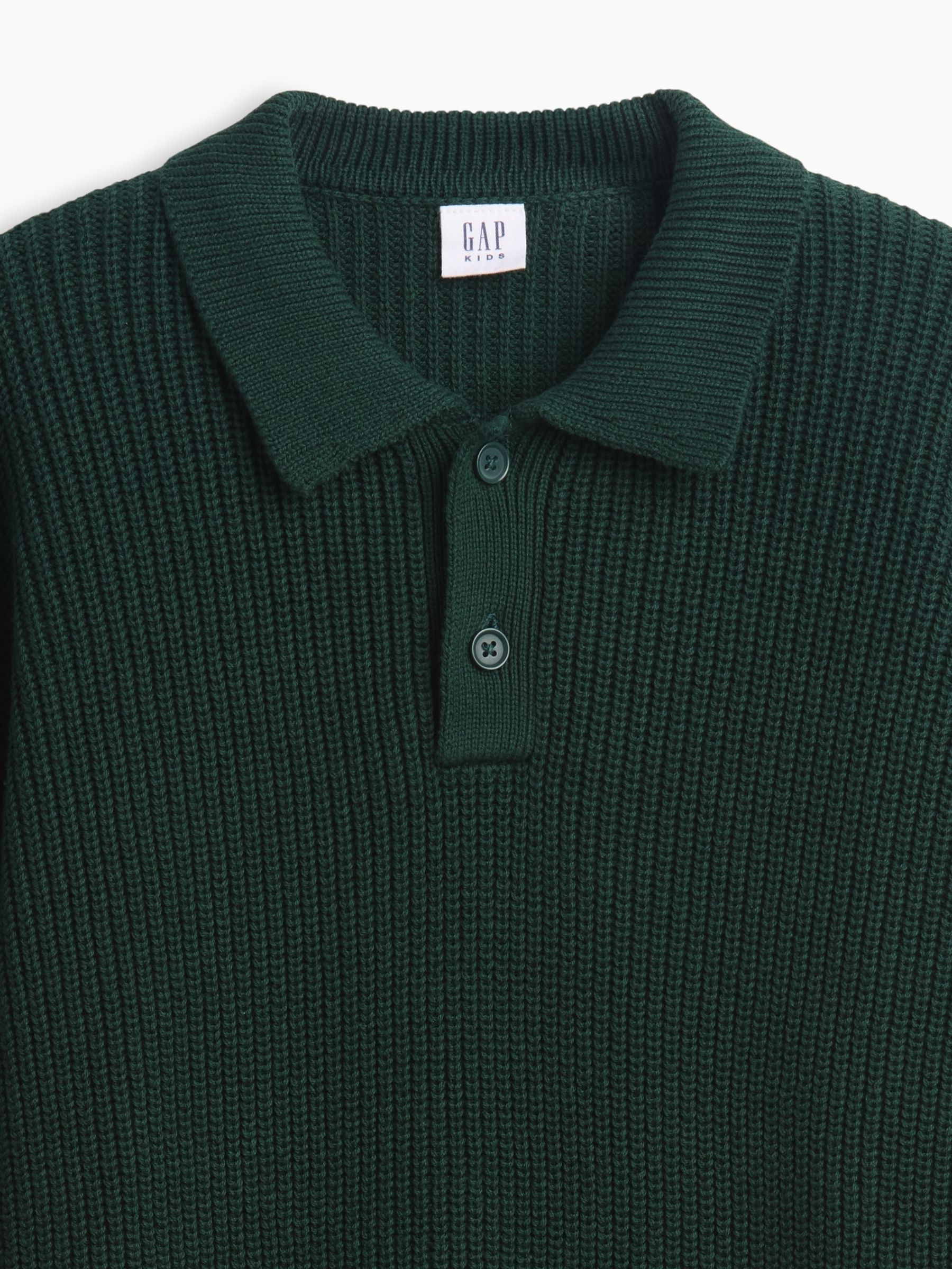 Green Relaxed Polo Jumper - Image 5 of 5