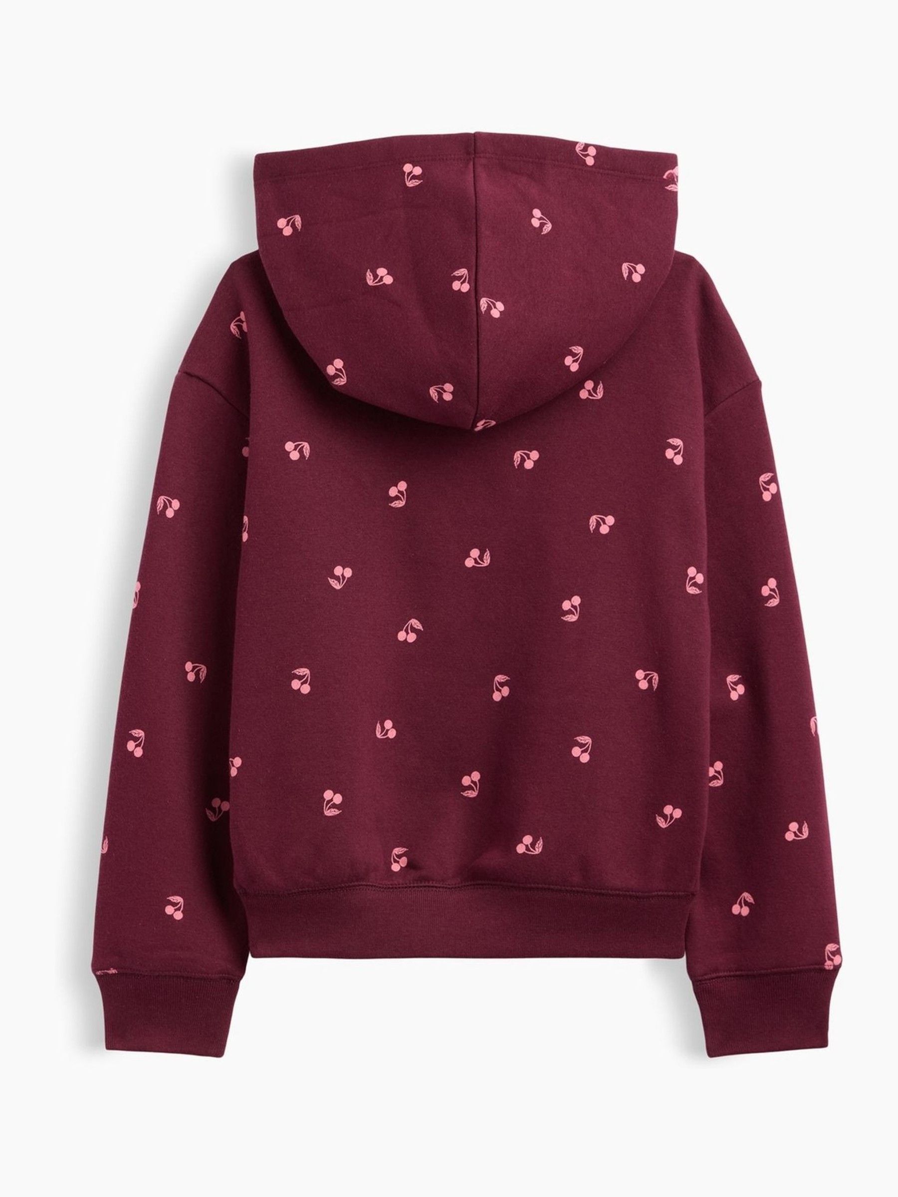 Burgundy Cherry Relaxed Logo Hoodie - Image 2 of 3