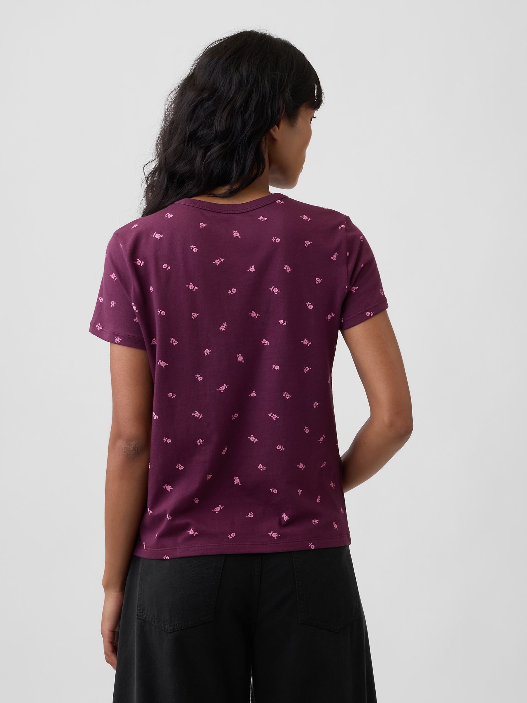 Burgundy Red Favvourite Crew Neck T-Shirt - Image 2 of 5