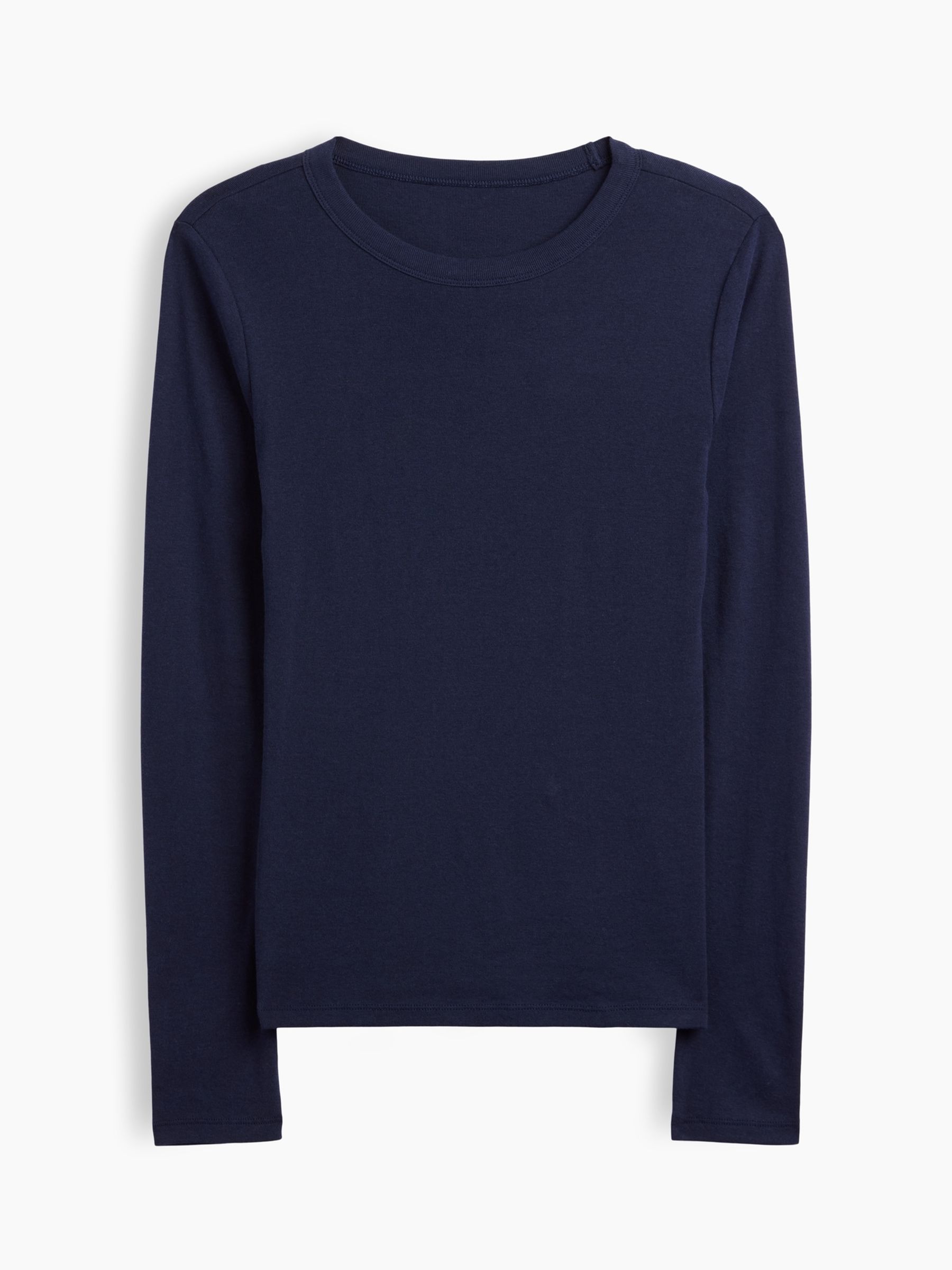 Blue/Navy Modern Ribbed Long Sleeve T-Shirt - Image 5 of 5 Blue/Navy Modern Ribbed Long Sleeve T-Shirt - Image 5 of 5