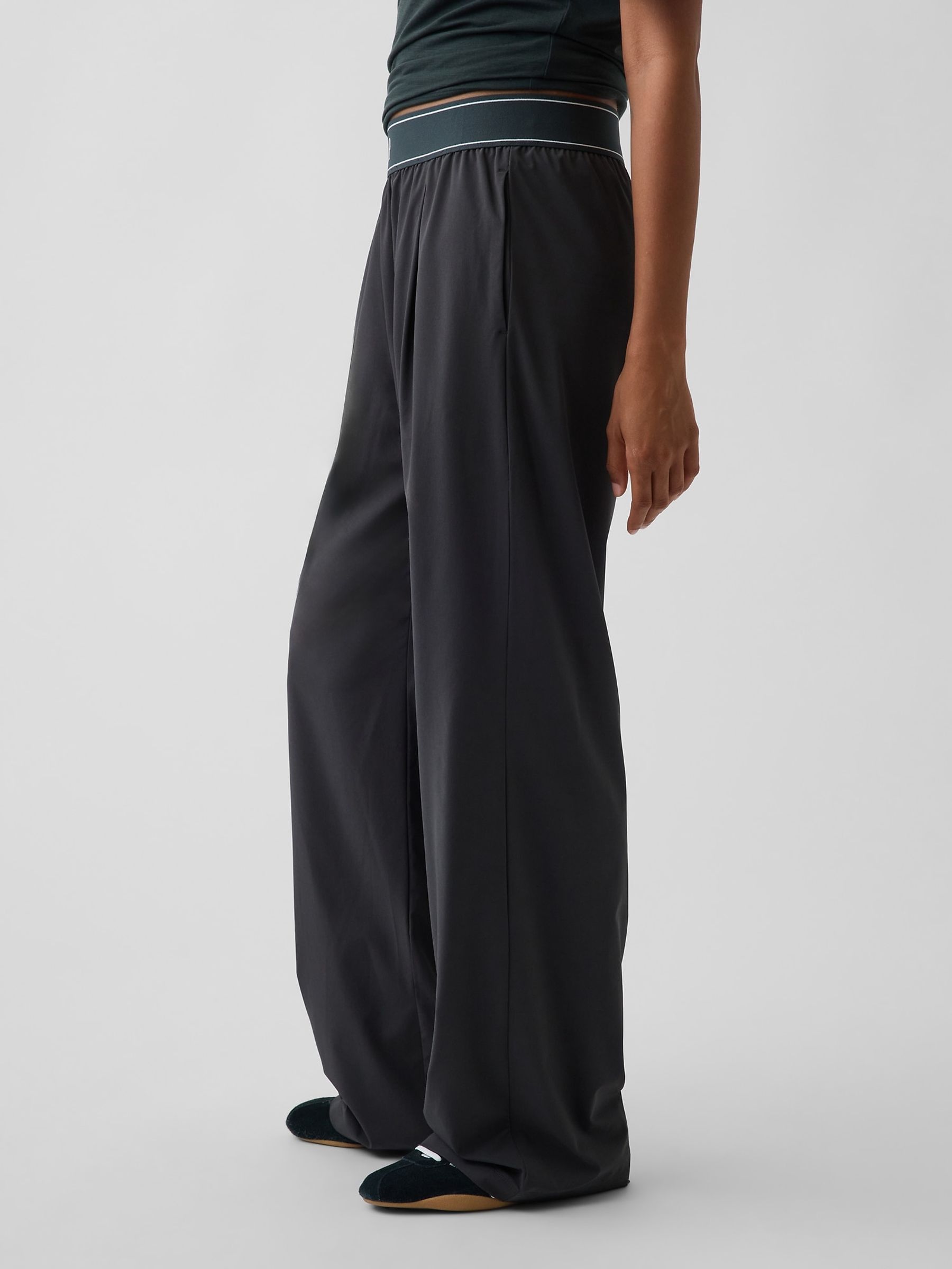 Grey Fit Pleated Easy Logo Trousers - Image 3 of 6