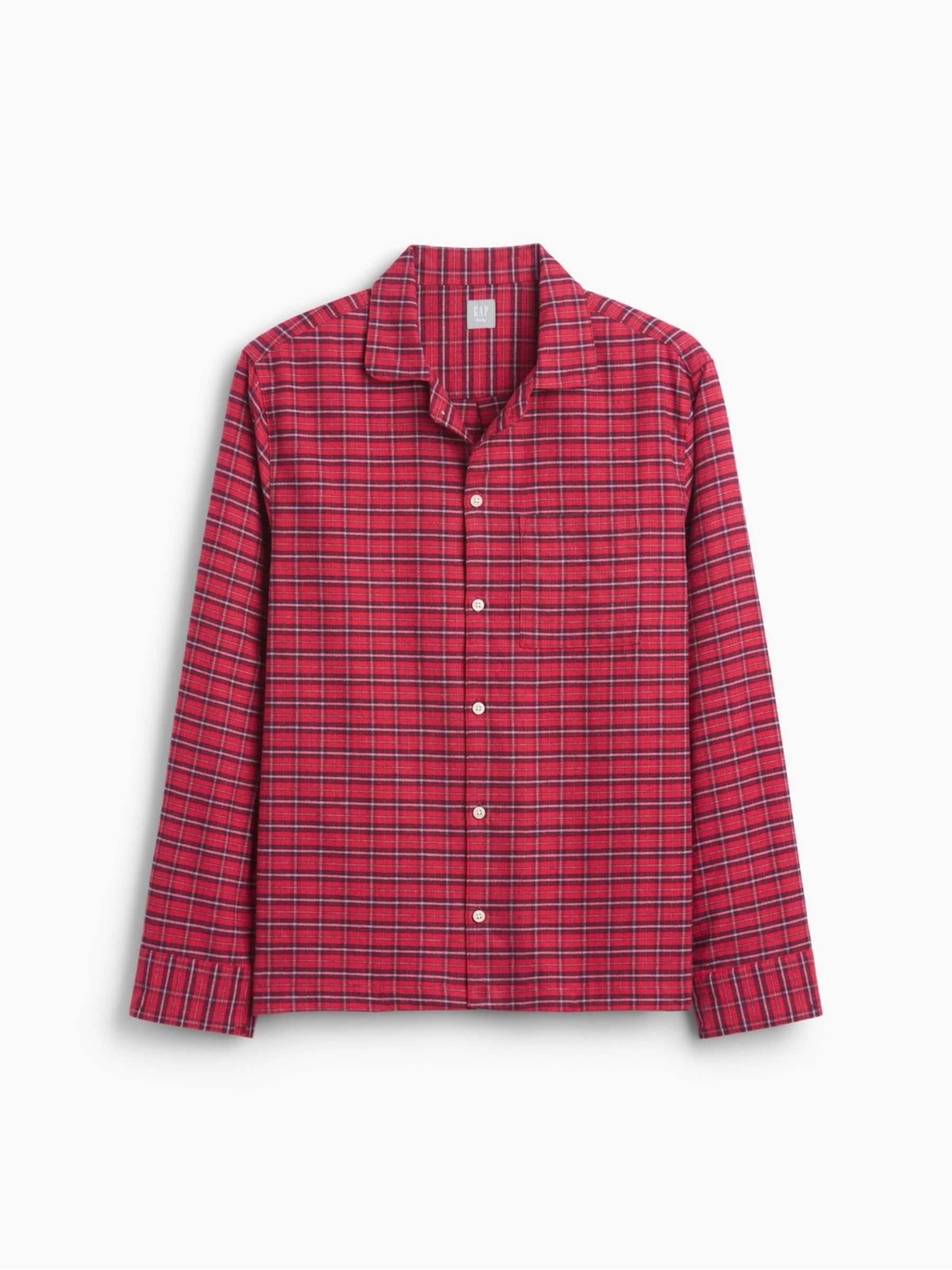 Red/Black Check Softest Flannel Pyjamas Top - Image 5 of 6