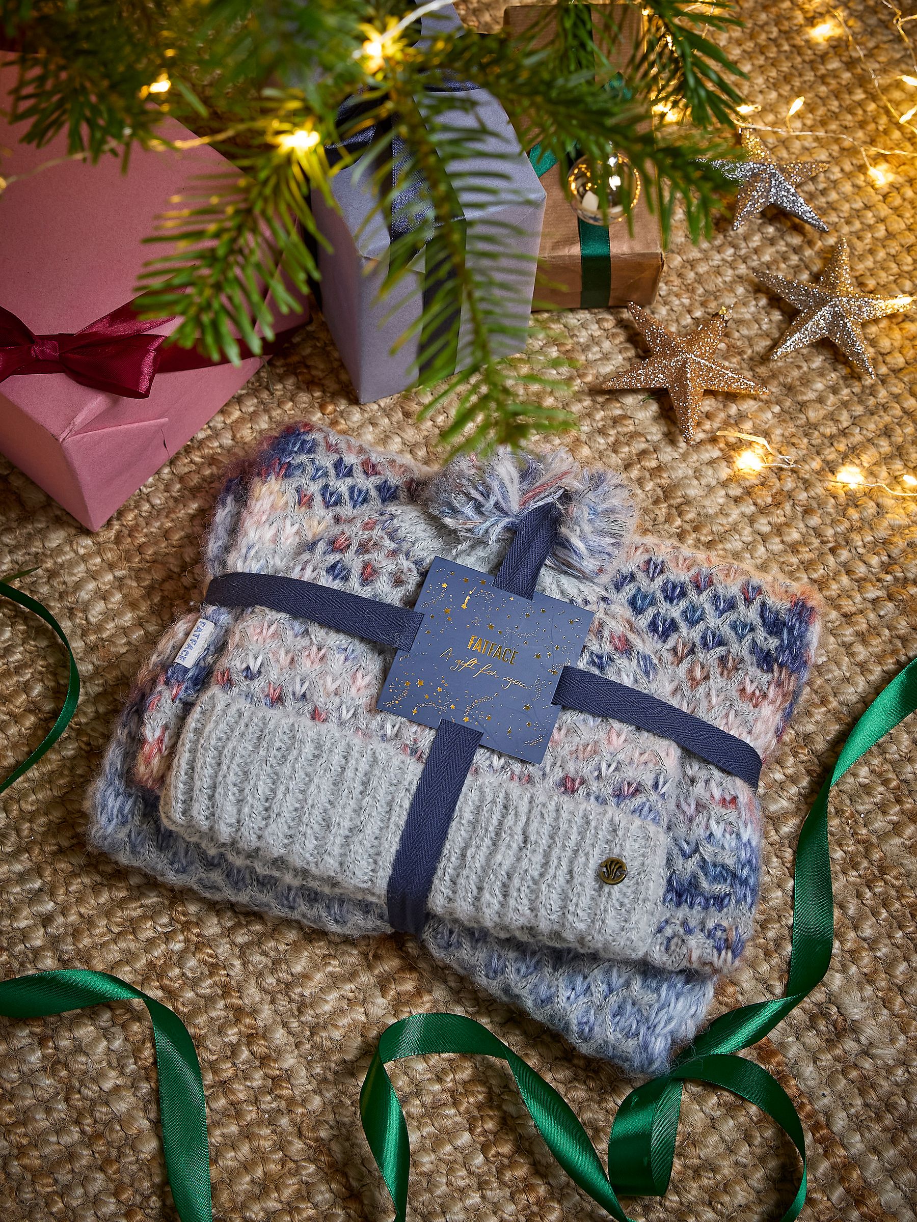 Grey Spacedye Hat And Snood Gift Set - Image 1 of 3