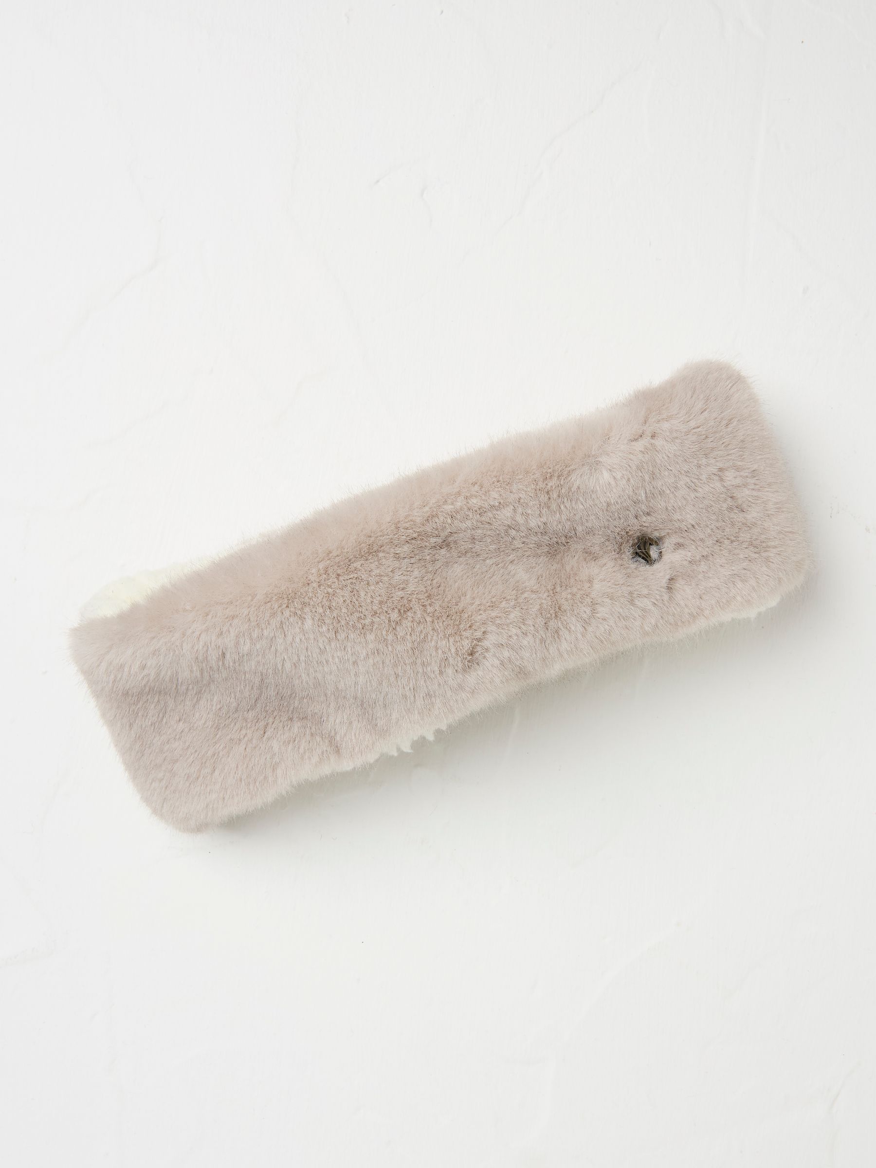 Natural Faux Fur Headband - Image 1 of 2